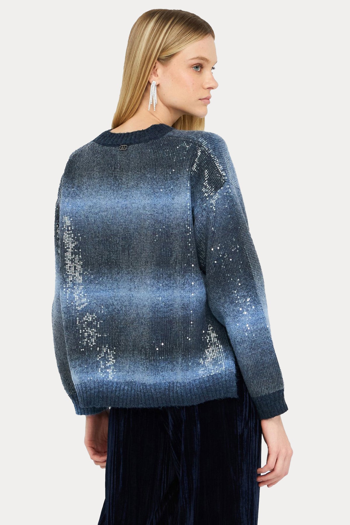 Liu Jo Comfort Fit Payetli Örgü Yün Triko