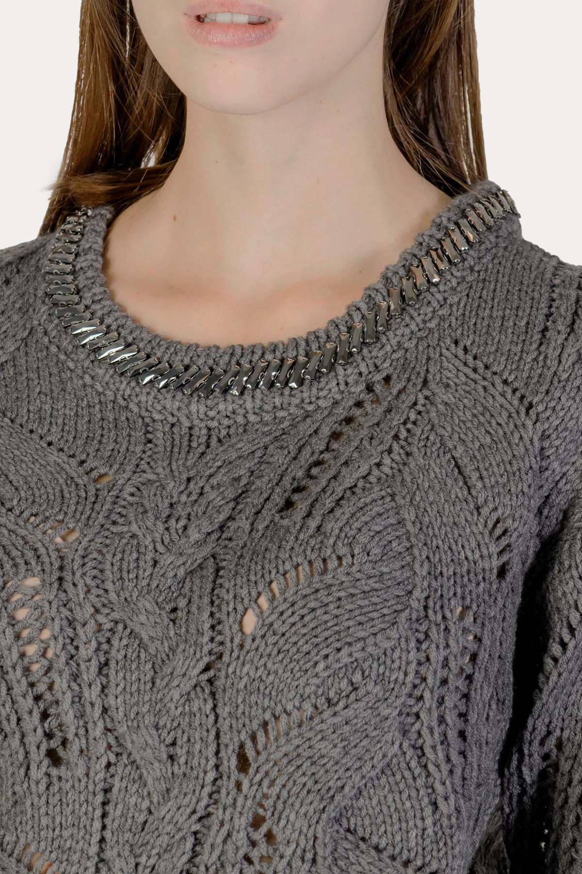 Liu Jo Relaxed Fit Örgü Yün Triko