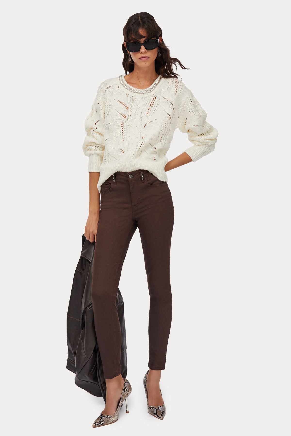 Liu Jo Relaxed Fit Örgü Yün Triko