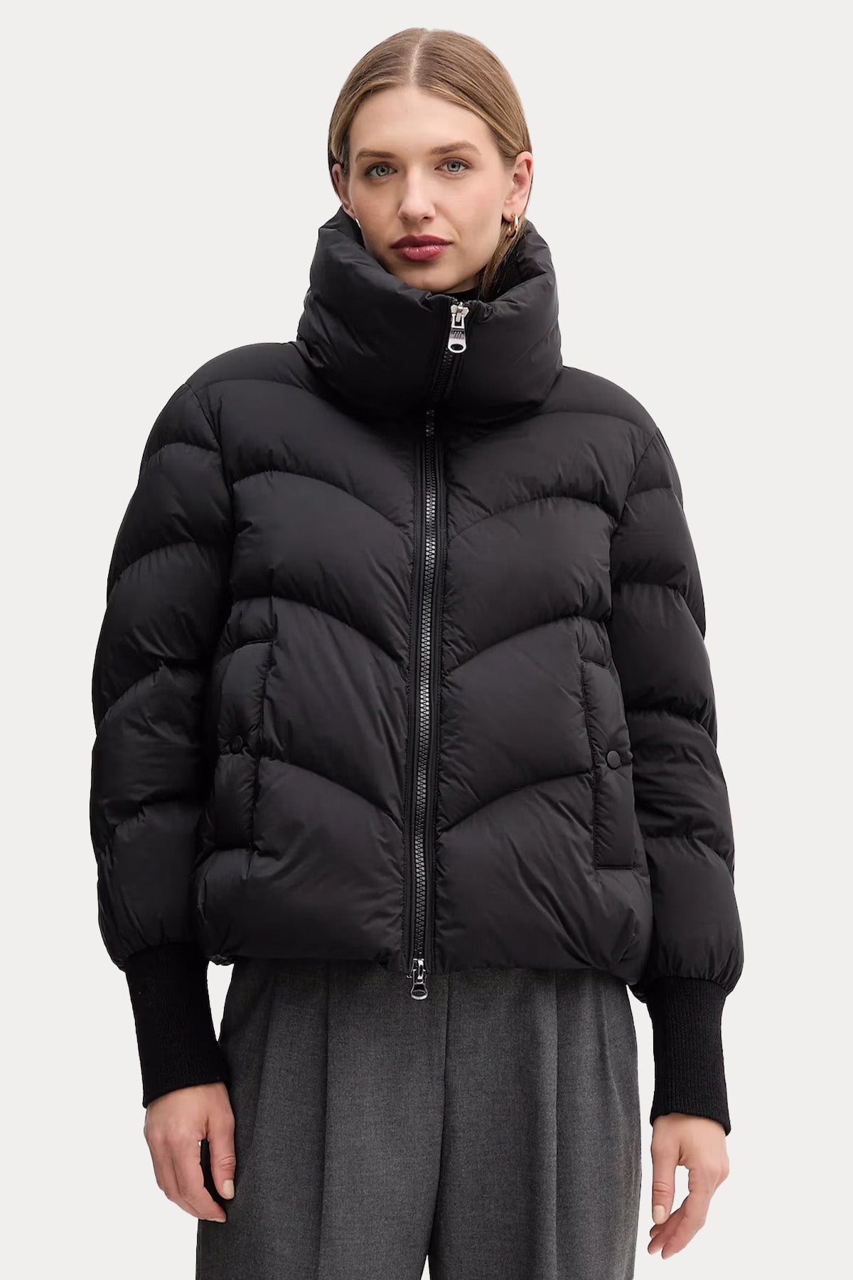 Hetrego Inara Relaxed Fit Dik Yakalı Puffer Mont