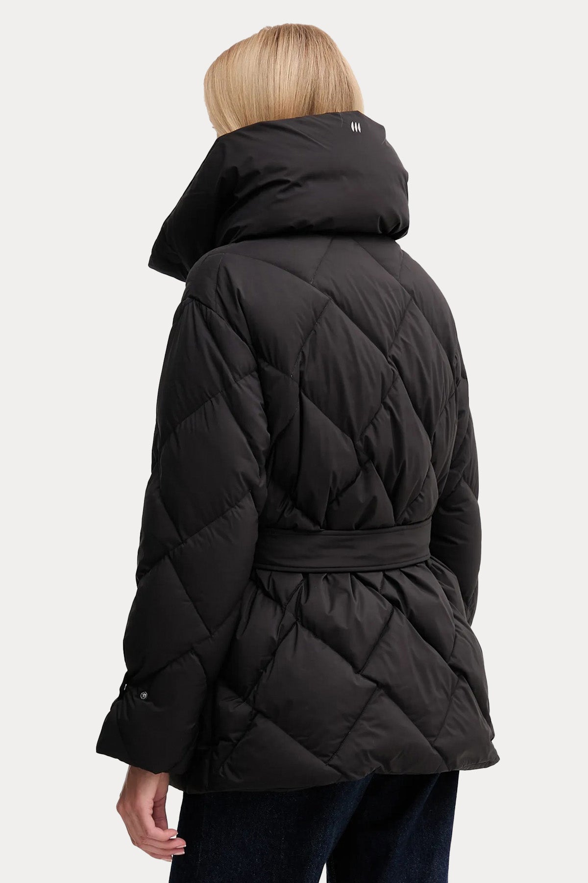 Hetrego Quenby Dik Yaka Kemerli Puffer Mont