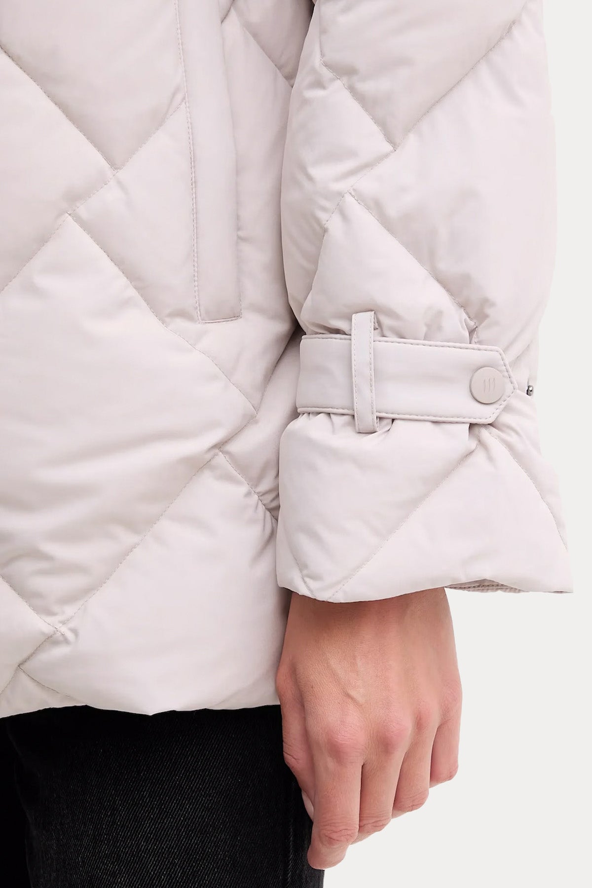 Hetrego Quenby Dik Yaka Kemerli Puffer Mont