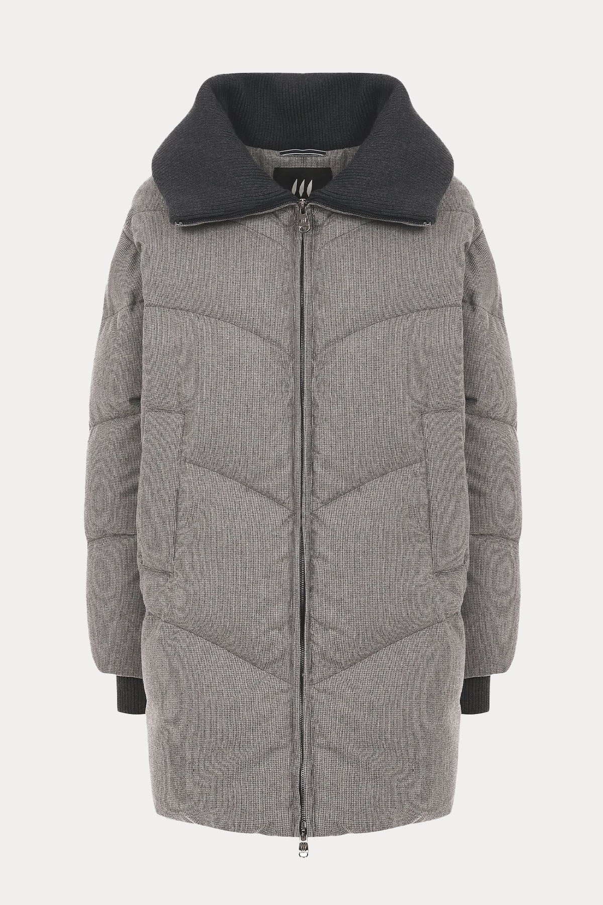 Hetrego Zebu Relaxed Fit Kaşmir Puffer Mont