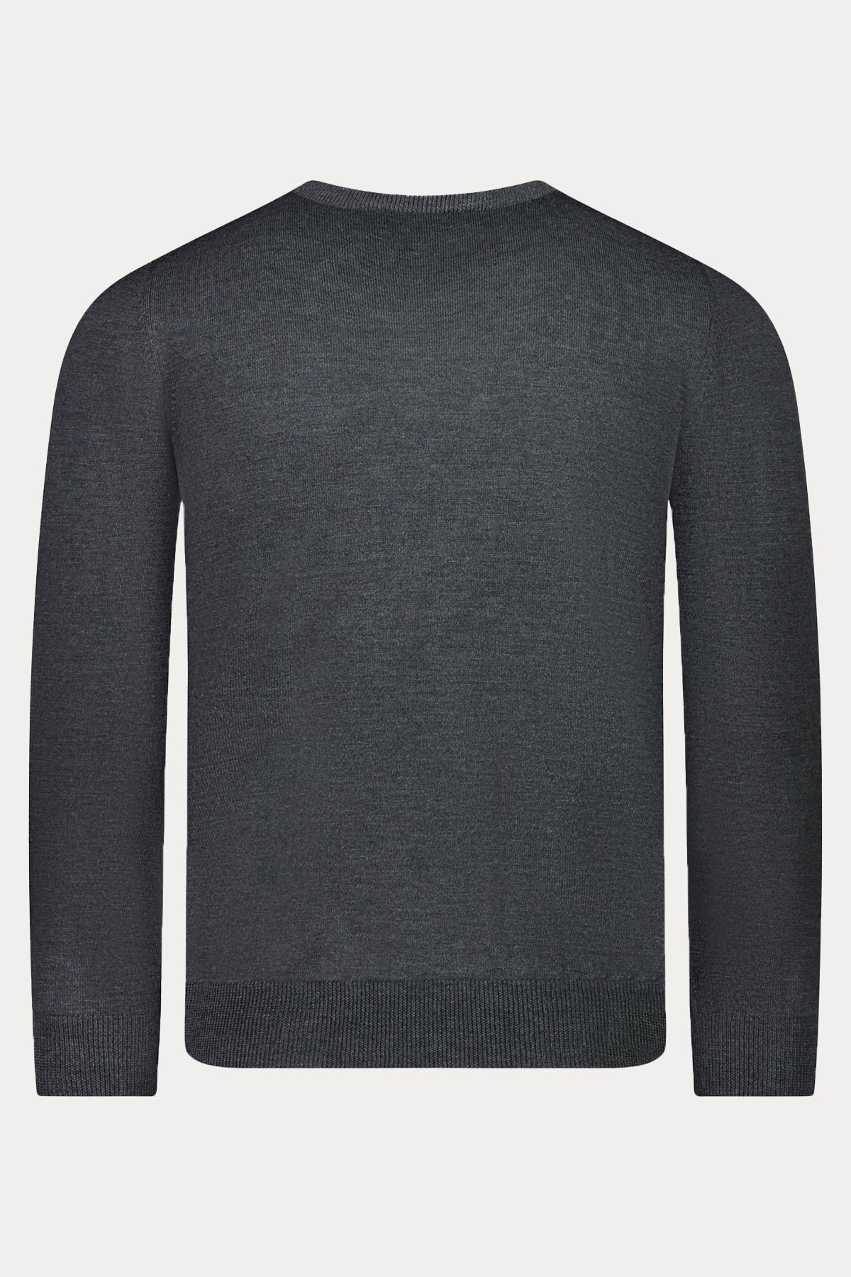 Gran Sasso Yuvarlak Yaka İnce Örgü Yün Triko