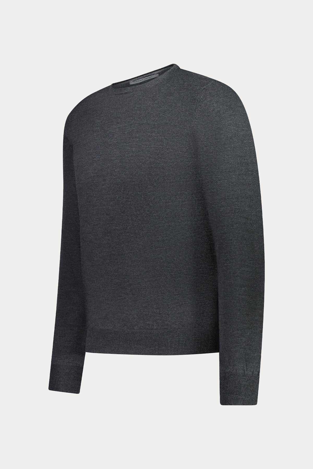 Gran Sasso Yuvarlak Yaka İnce Örgü Yün Triko