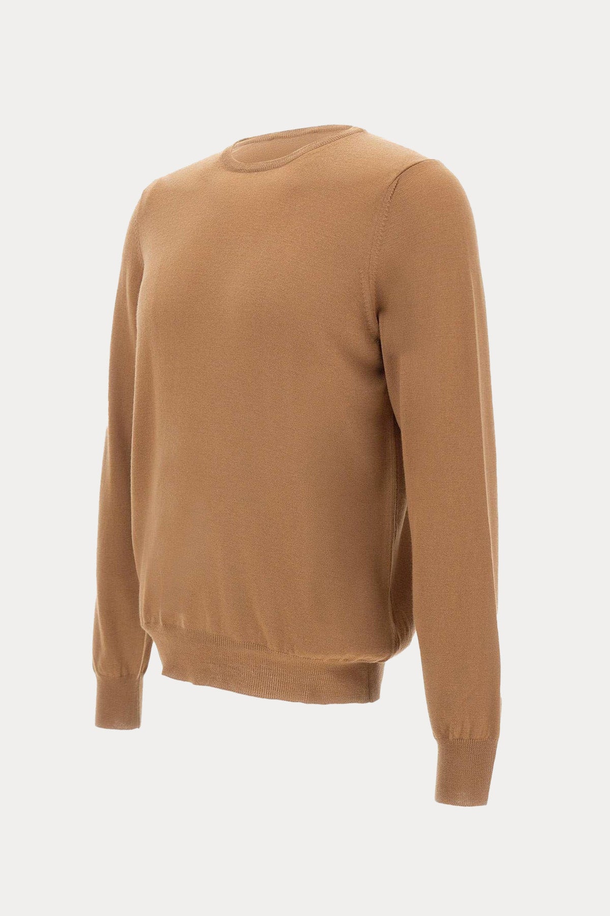 Gran Sasso Yuvarlak Yaka İnce Örgü Yün Triko