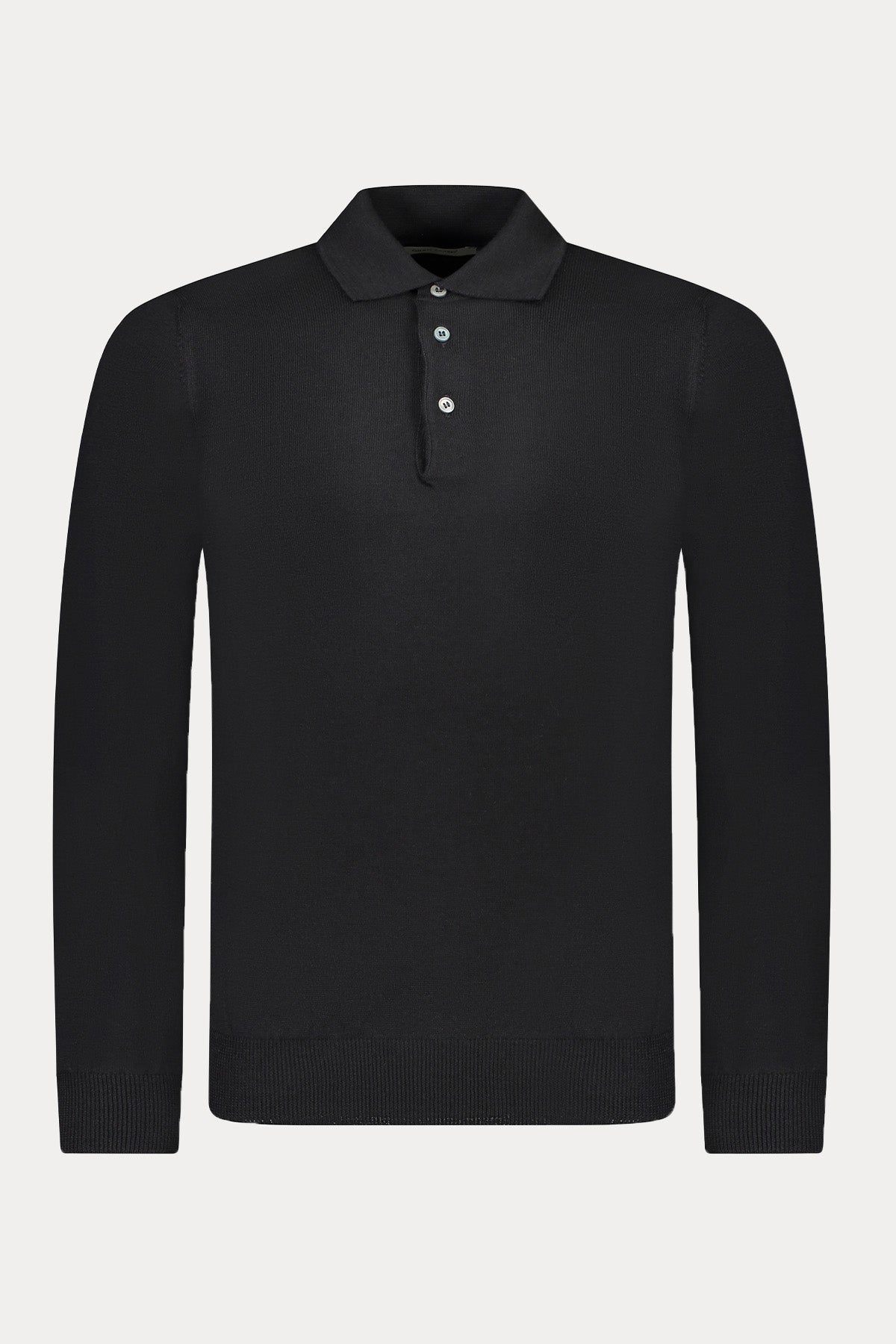 Gran Sasso Slim Fit Polo Yaka İnce Örgü Yün Triko