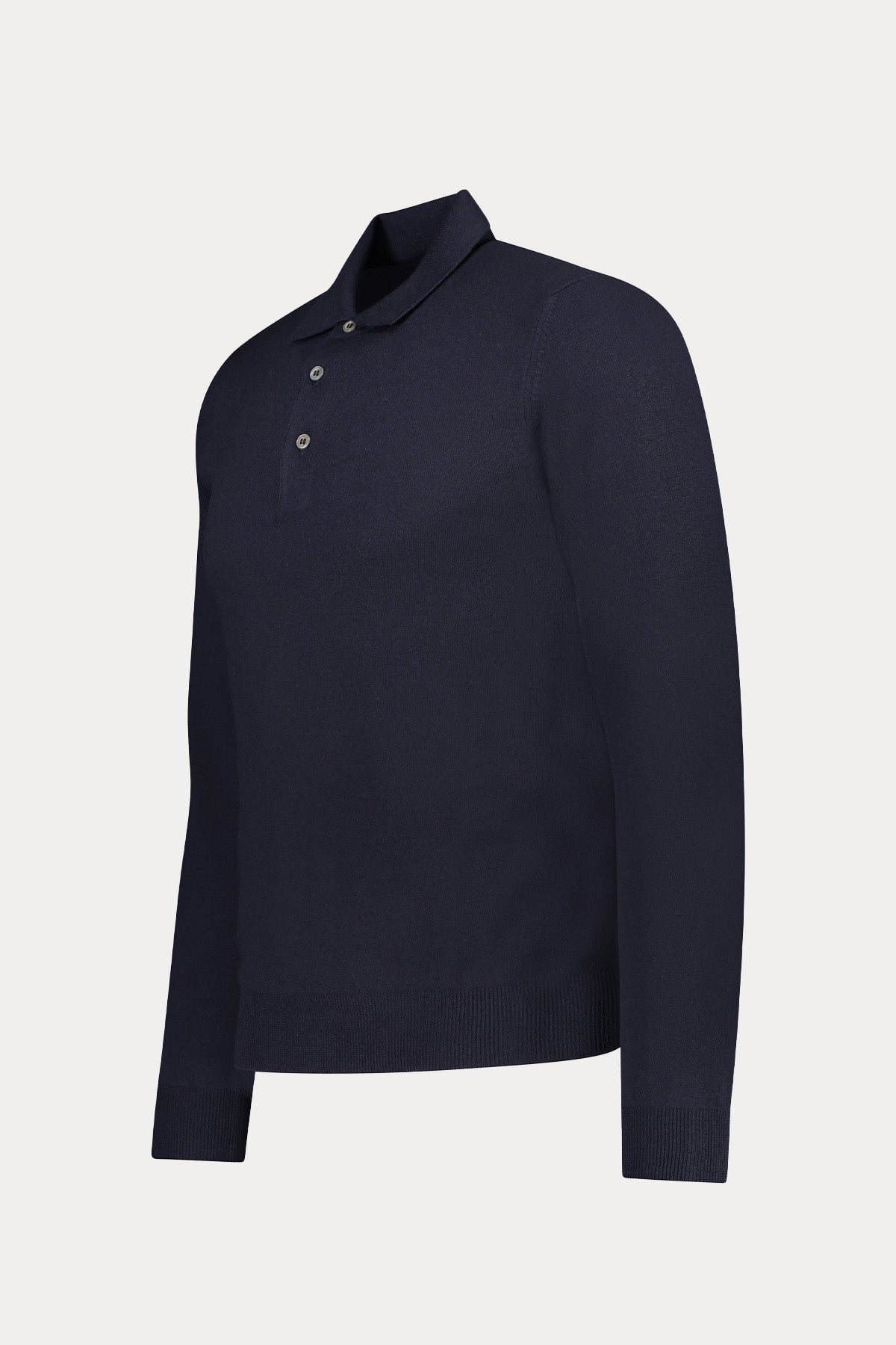 Gran Sasso Slim Fit Polo Yaka İnce Örgü Yün Triko