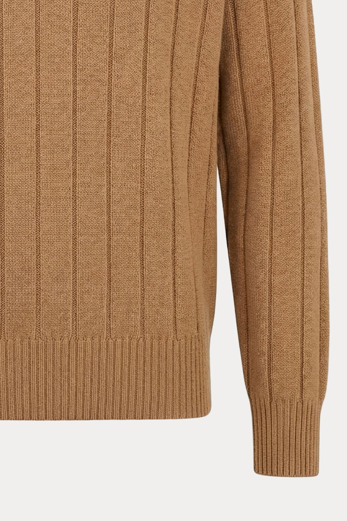 Gran Sasso Yuvarlak Yaka Örgü Kaşmir Yün Triko