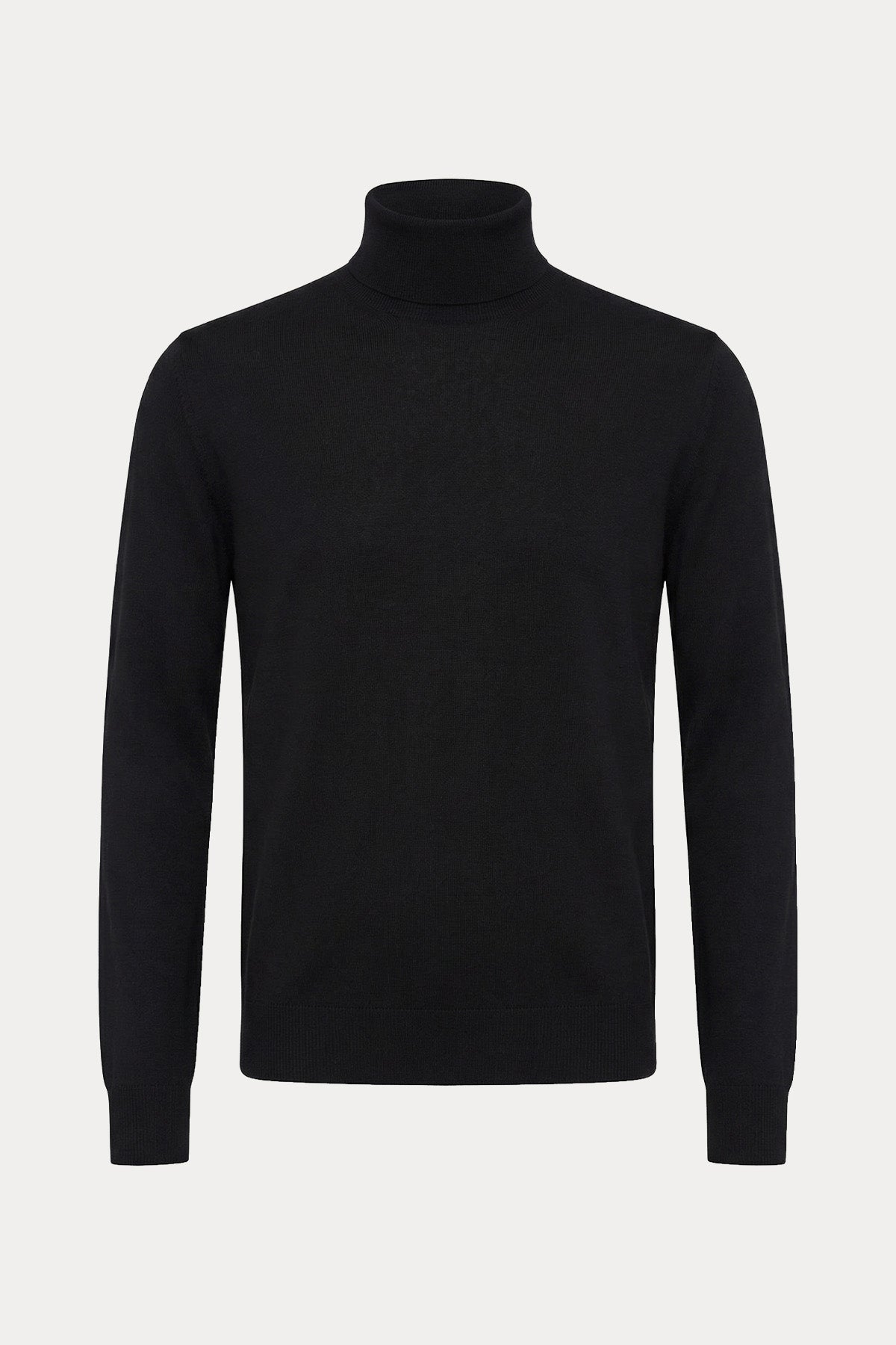 Gran Sasso Balıkçı Yaka İnce Örgü Yün Triko