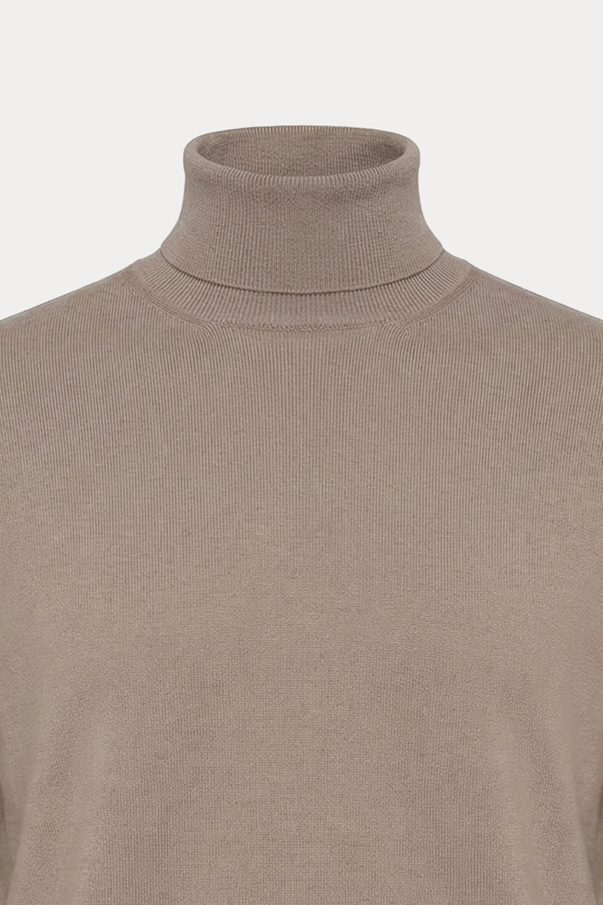 Gran Sasso Balıkçı Yaka İnce Örgü Yün Triko