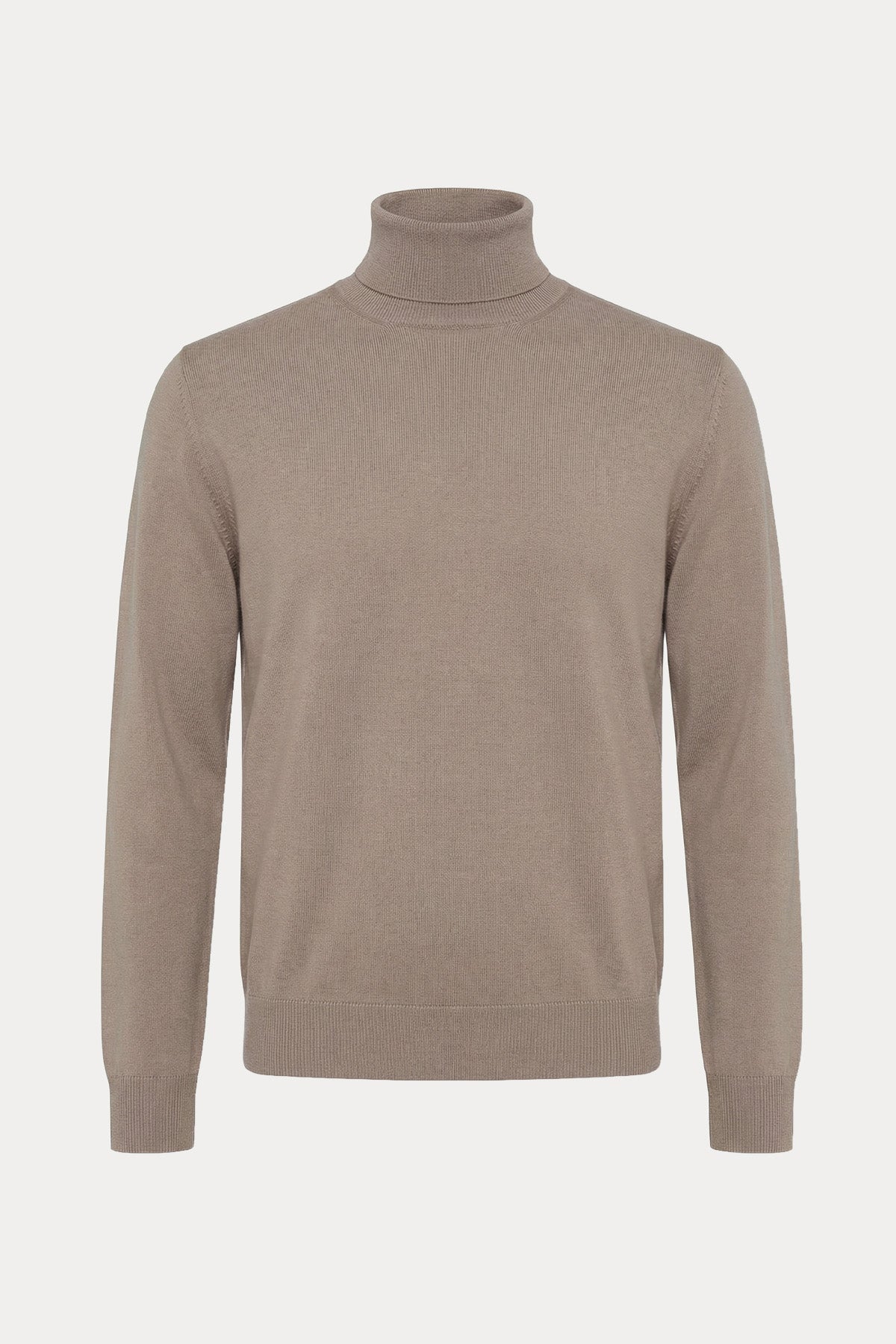 Gran Sasso Balıkçı Yaka İnce Örgü Yün Triko