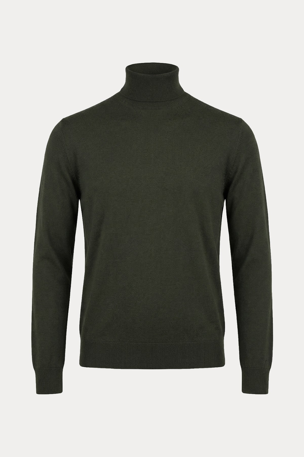 Gran Sasso Balıkçı Yaka İnce Örgü Yün Triko