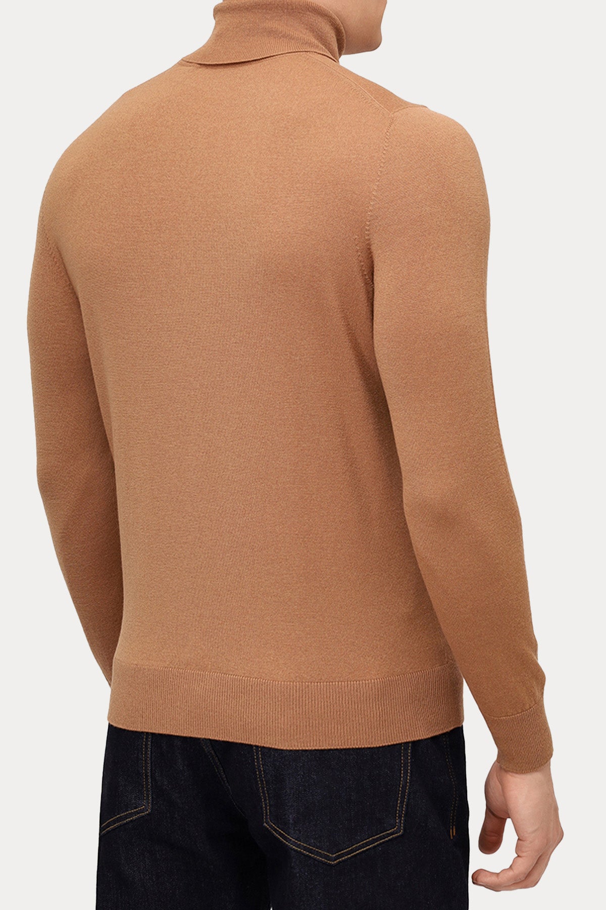 Gran Sasso Balıkçı Yaka İnce Örgü Yün Triko