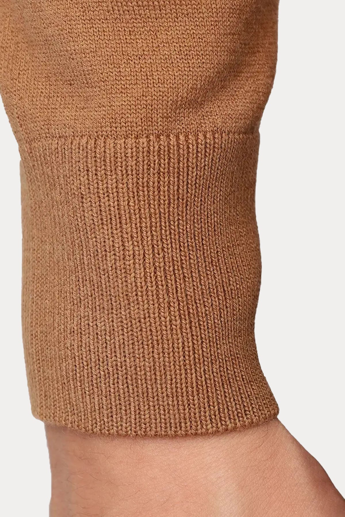 Gran Sasso Balıkçı Yaka İnce Örgü Yün Triko