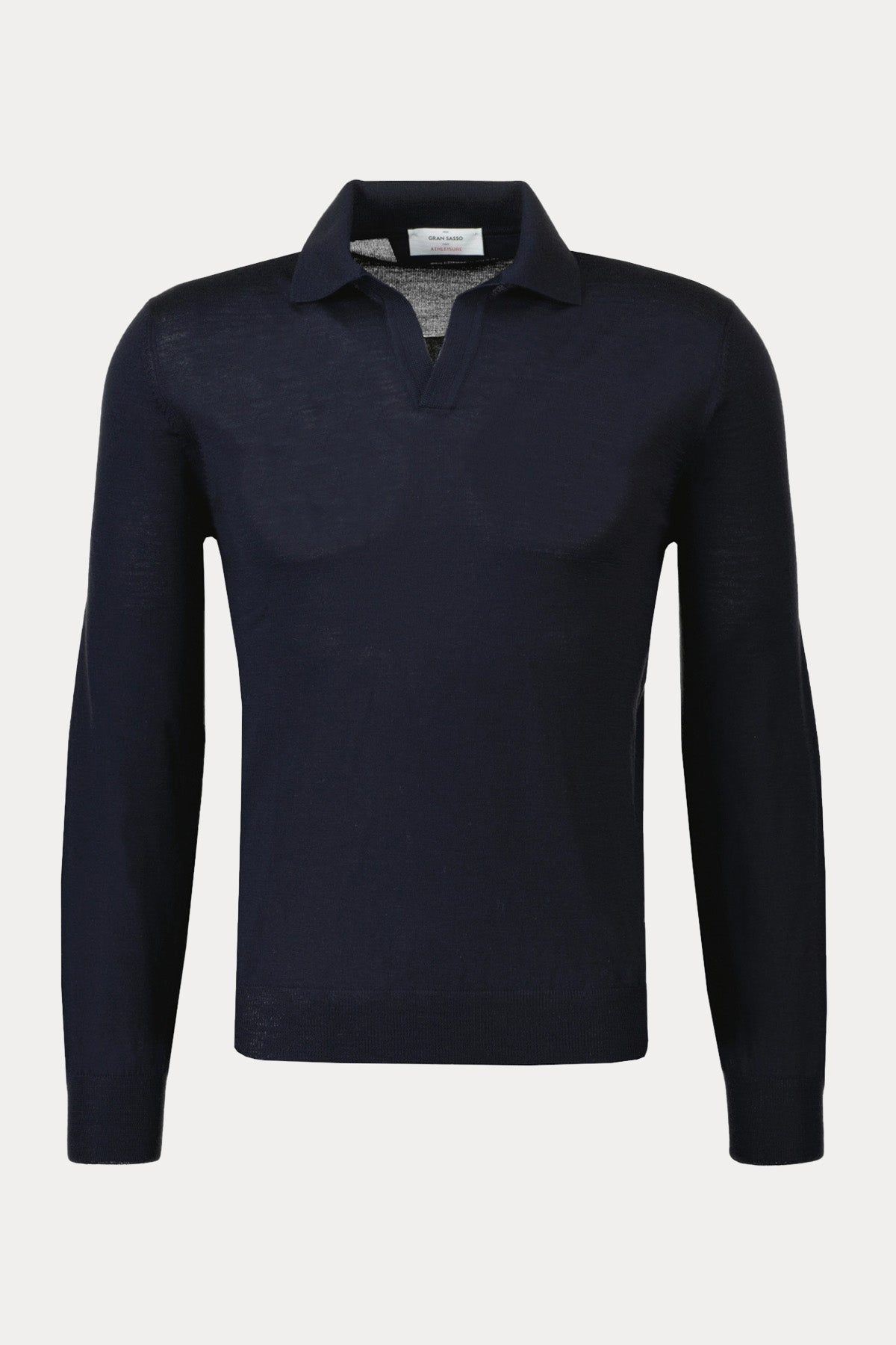 Gran Sasso Polo Yaka İnce Örgü Yün Triko