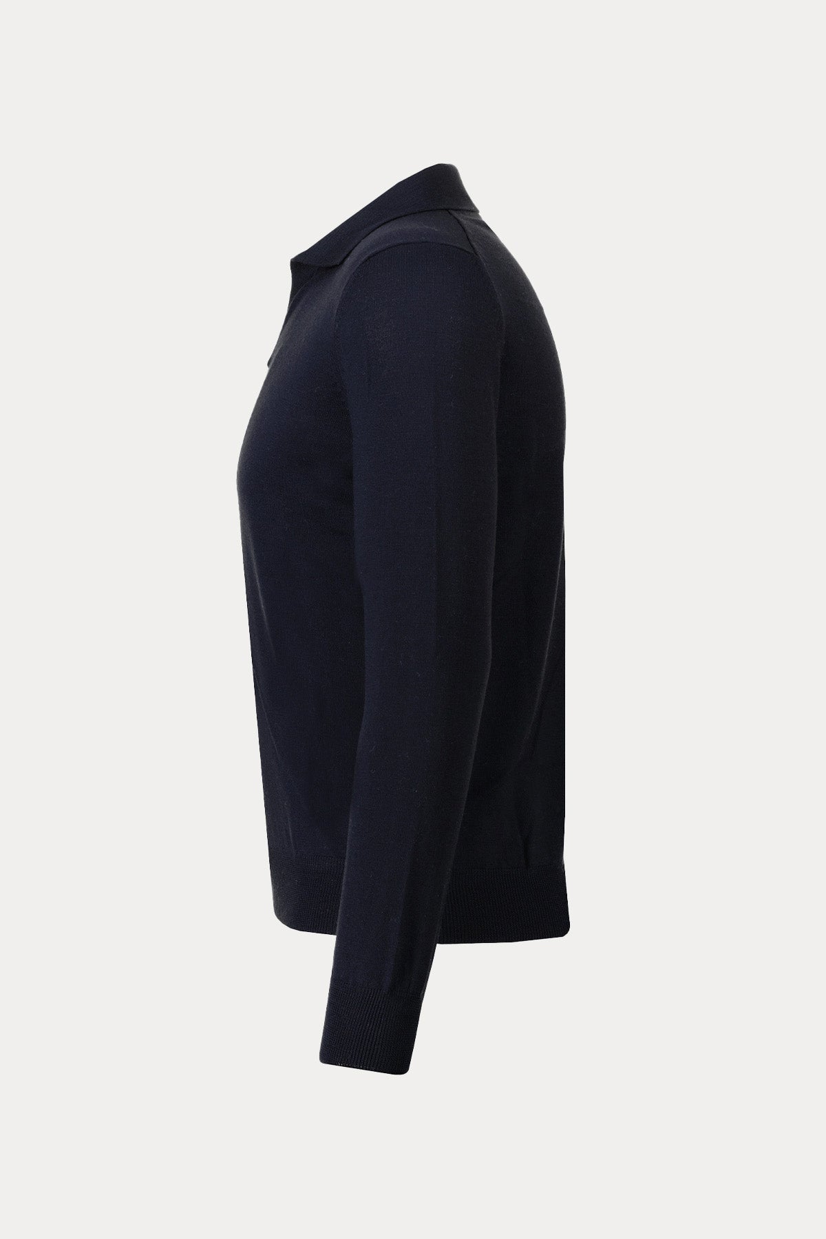 Gran Sasso Polo Yaka İnce Örgü Yün Triko