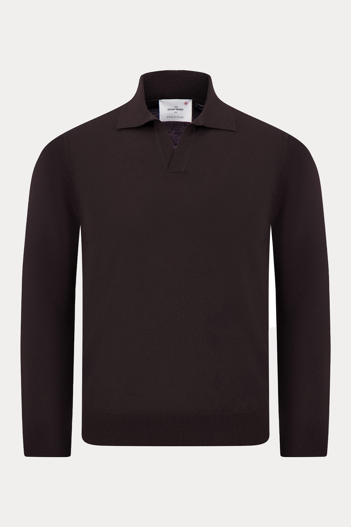 Gran Sasso Polo Yaka İnce Örgü Yün Triko