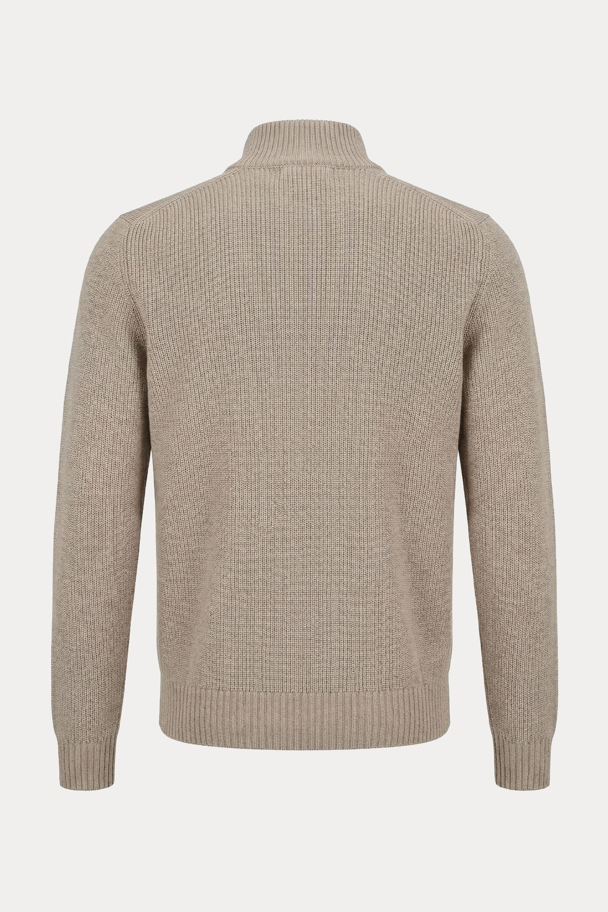 Gran Sasso Dik Yaka Su Geçirmez Örgü Yün Triko Ceket