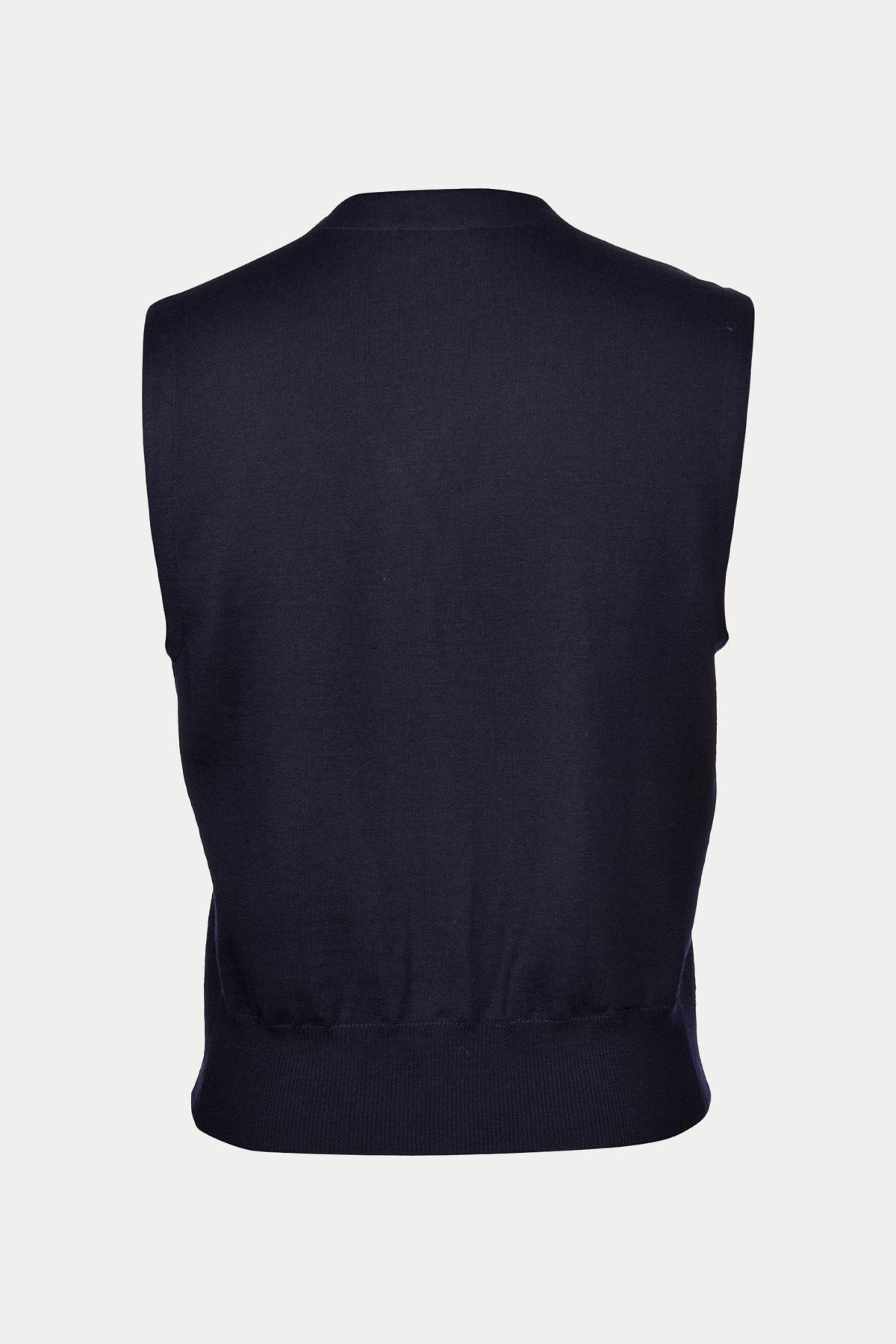 Gran Sasso V Yaka Düğmeli Yün Triko Yelek