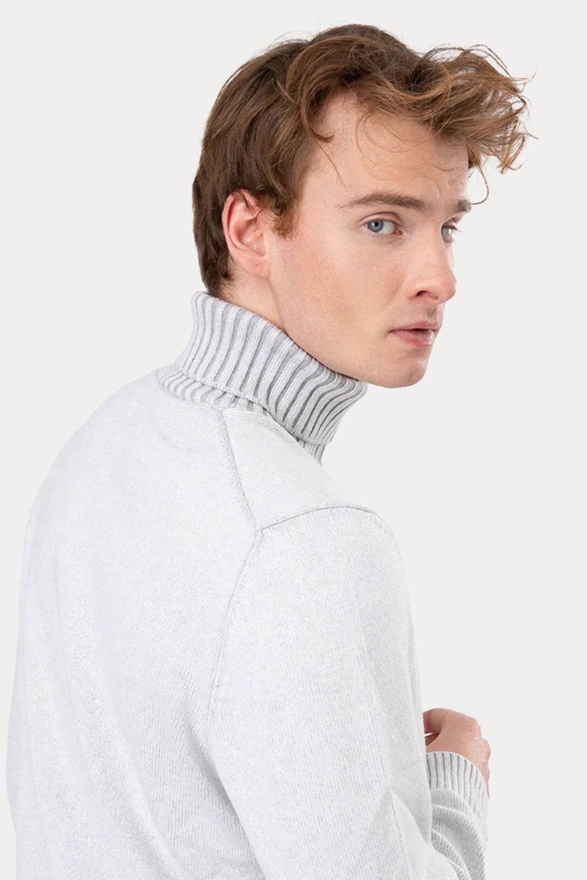 Gran Sasso Balıkçı Yaka Kaşmir Yün Örgü Triko