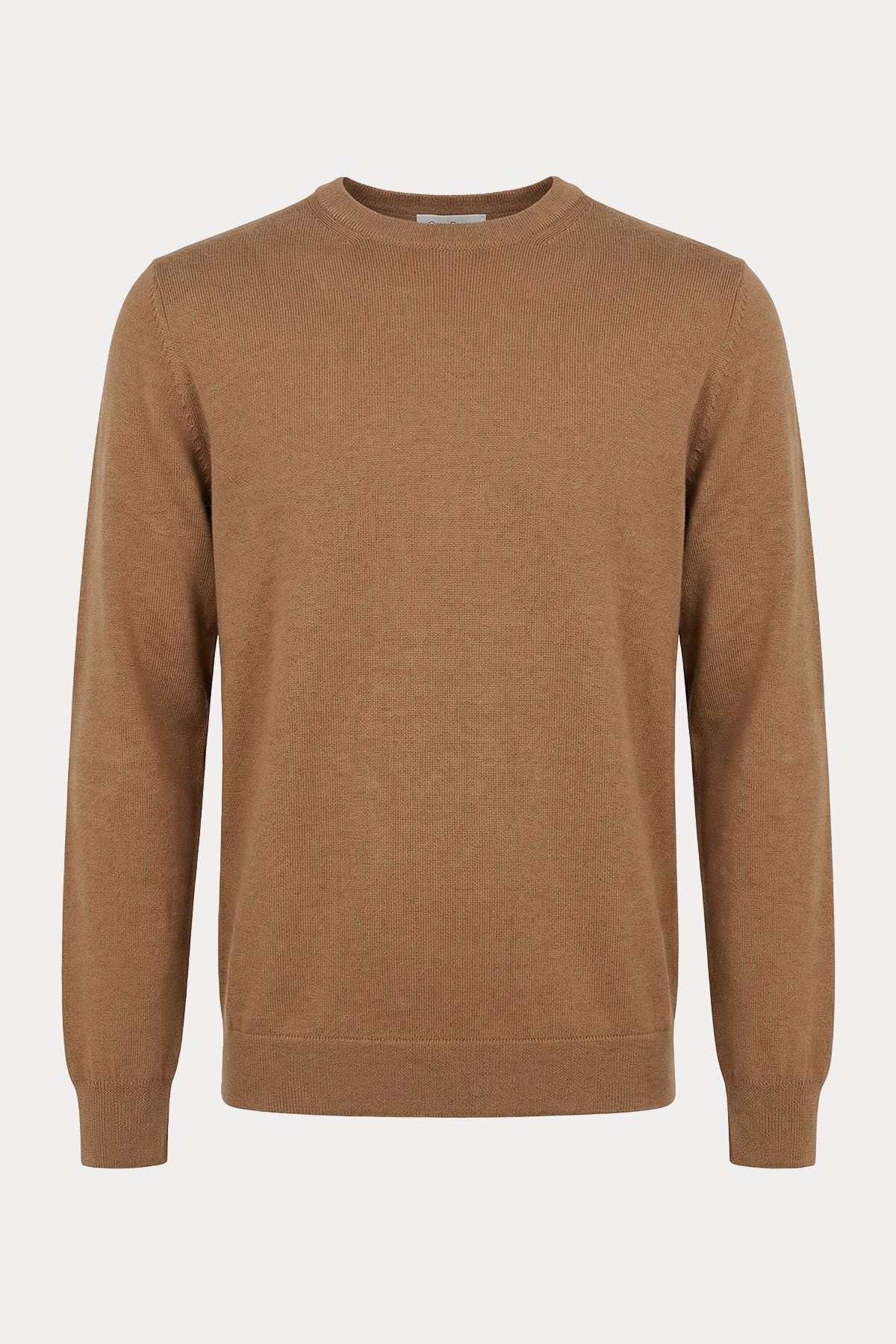 Gran Sasso Yuvarlak Yaka İnce Örgü Yün Triko