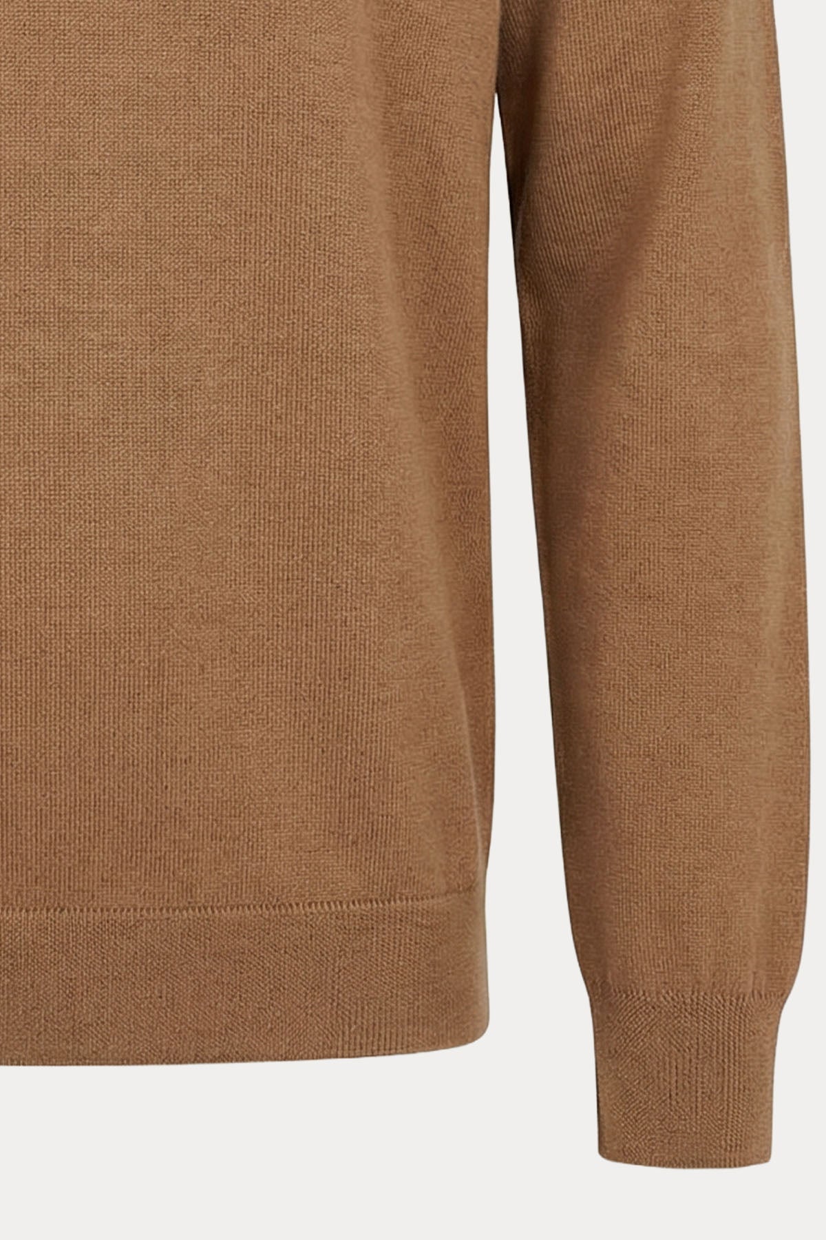 Gran Sasso Yuvarlak Yaka İnce Örgü Yün Triko