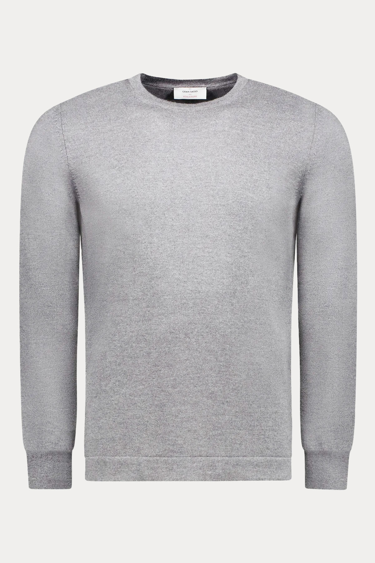 Gran Sasso Yuvarlak Yaka İnce Örgü Yün Triko