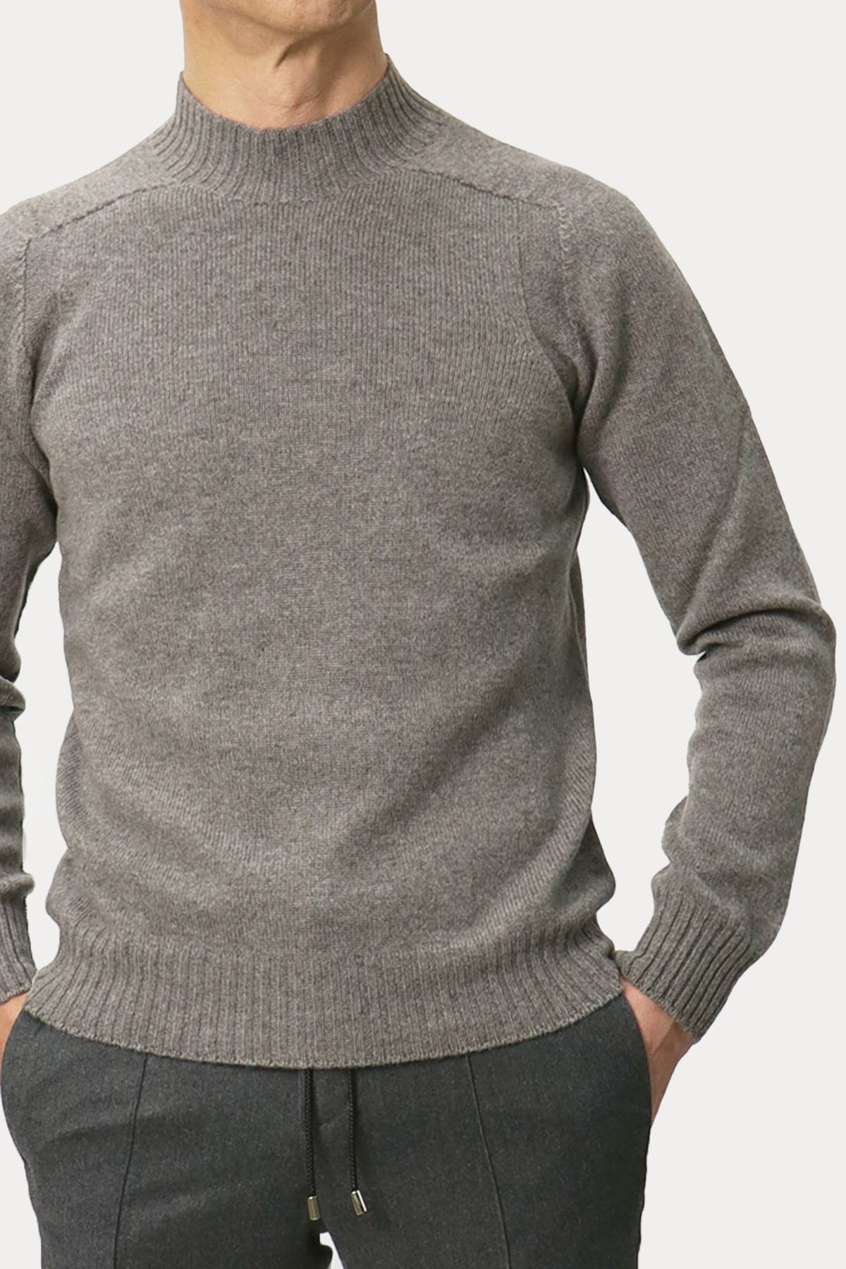 Gran Sasso Perkins Yaka Örgü Yün Triko