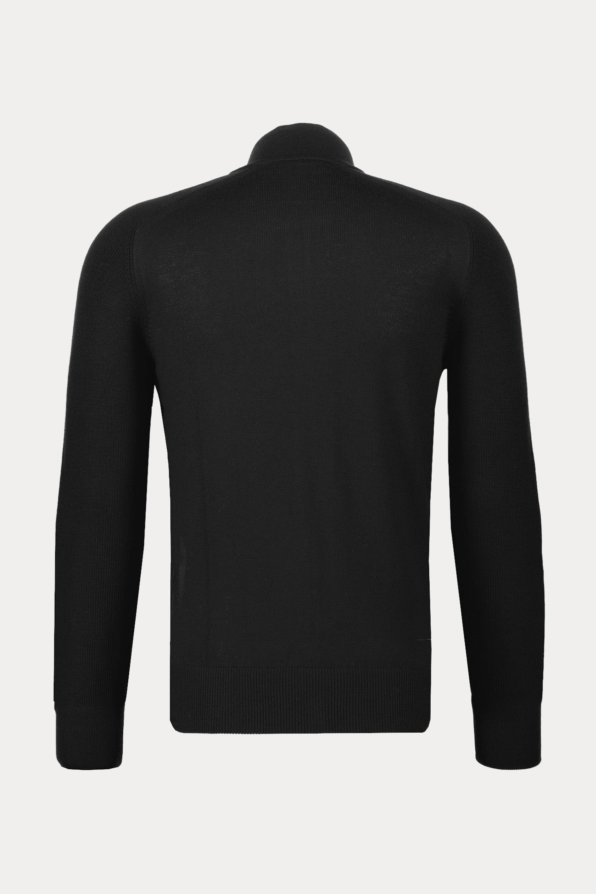 Gran Sasso Dik Yaka Örgü Su Geçirmez Triko Ceket