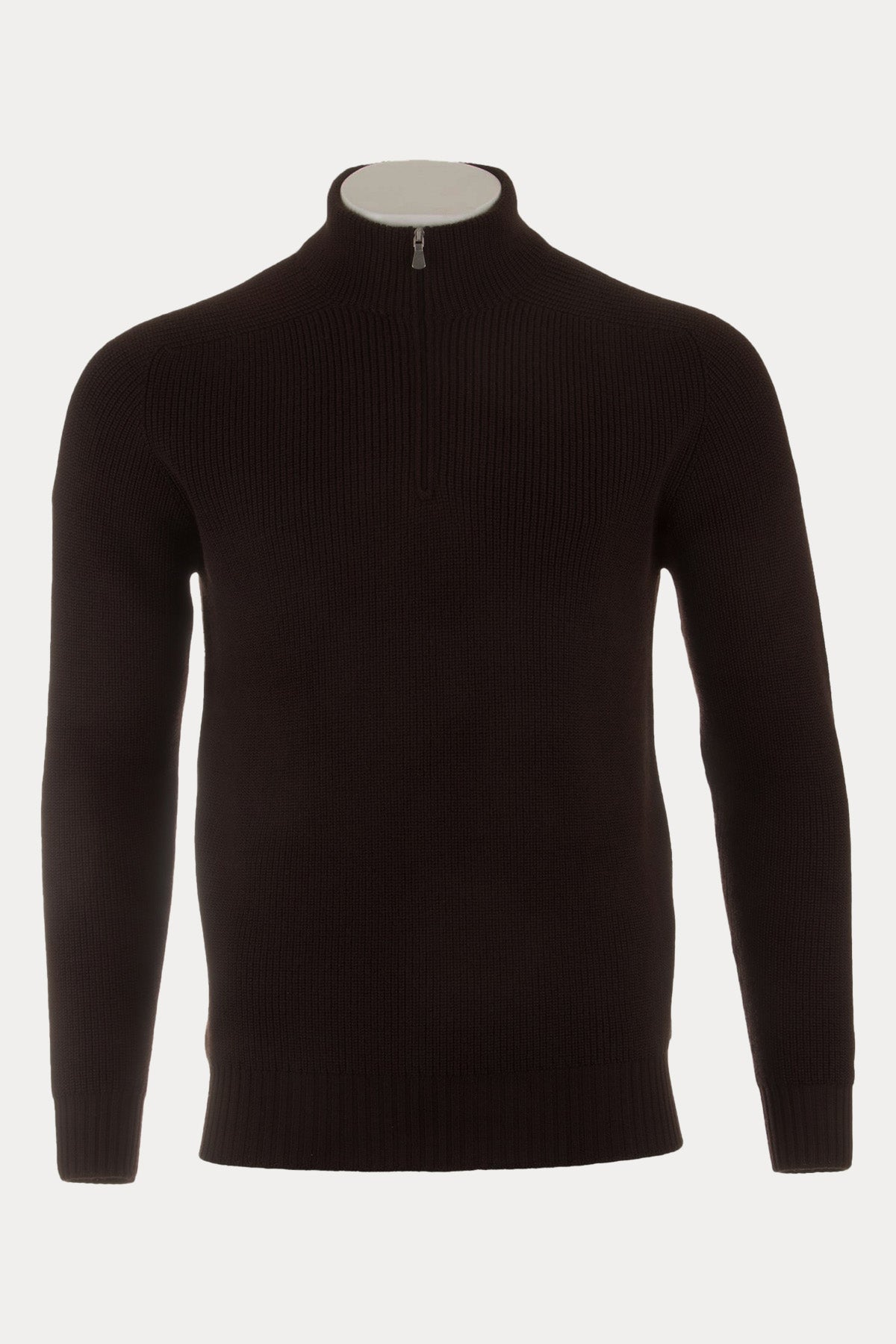 Gran Sasso Fermuarlı Dik Yaka Örgü Su Geçirmez Triko