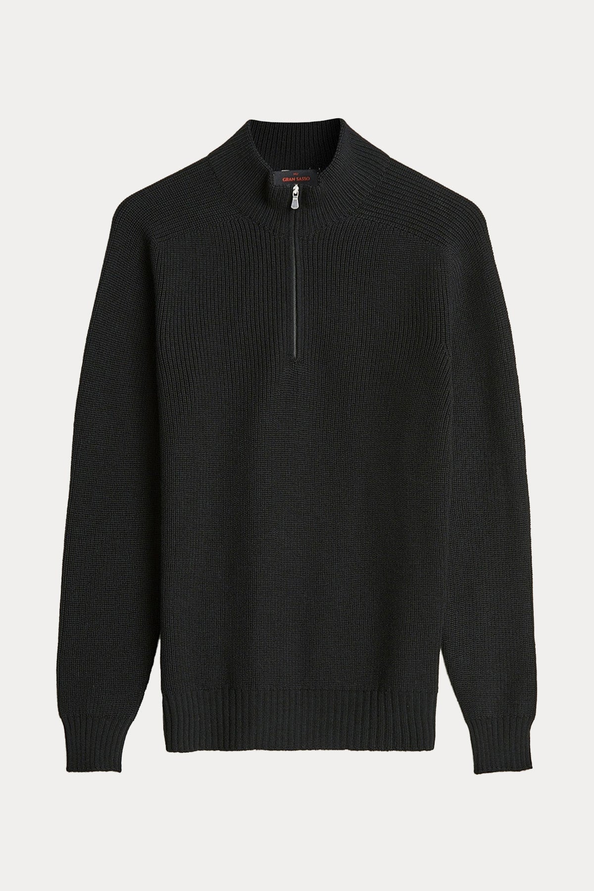 Gran Sasso Fermuarlı Dik Yaka Örgü Su Geçirmez Triko