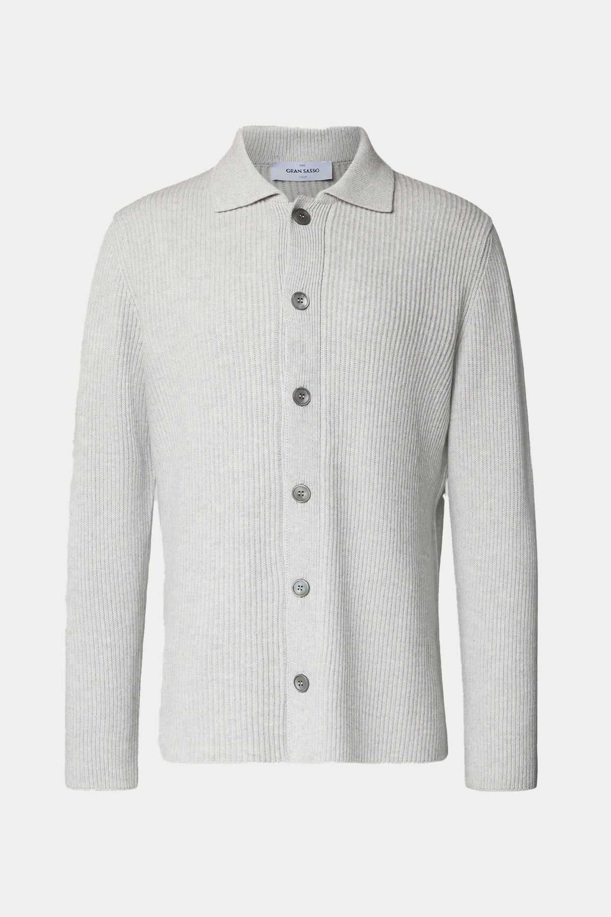 Gran Sasso Klasik Yaka Kaşmir Örgü Yün Triko Ceket