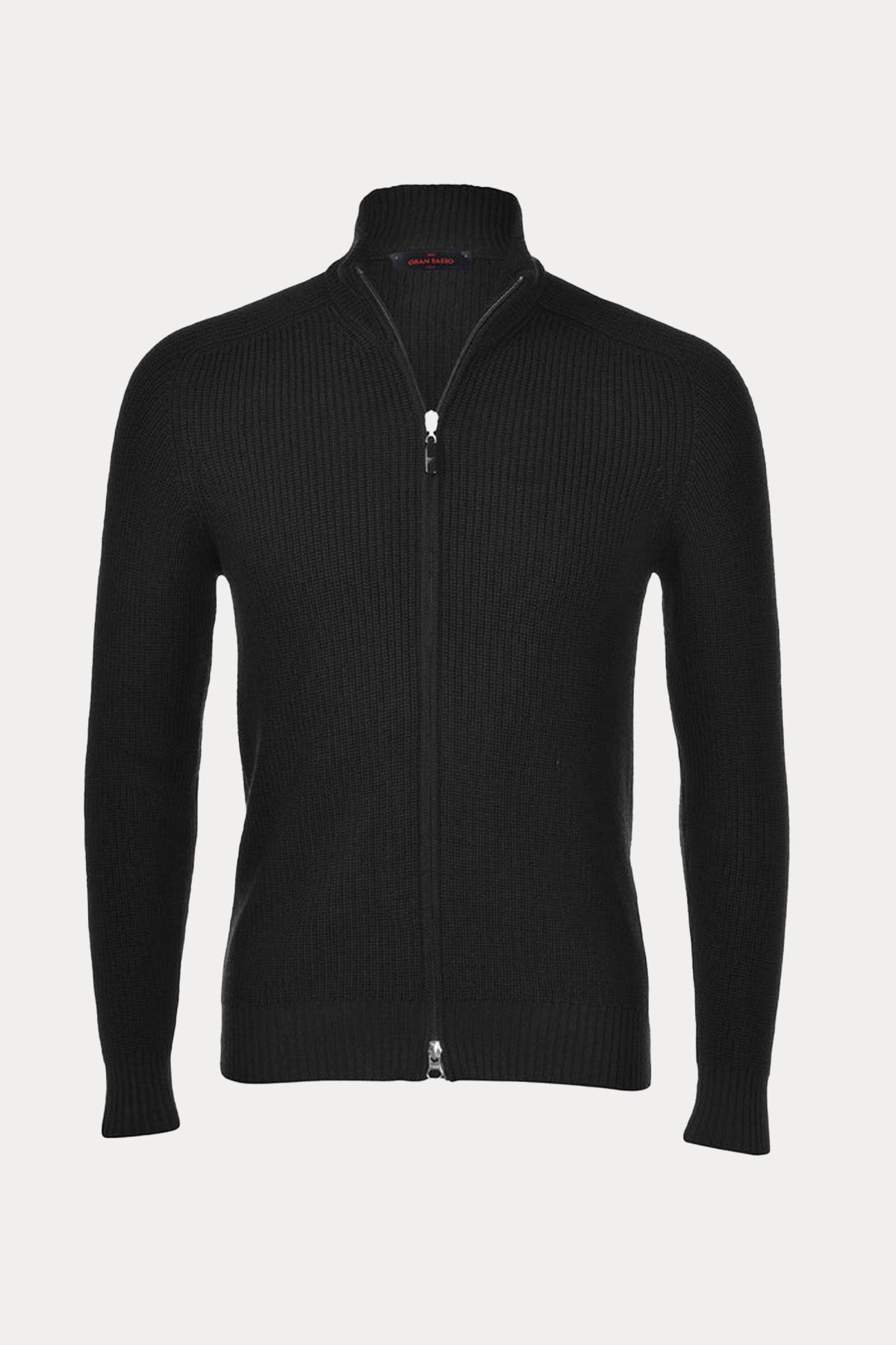 Gran Sasso Dik Yaka Su Geçirmez Örgü Yün Triko Ceket