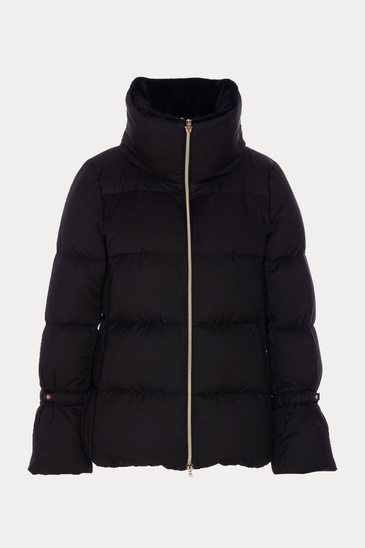 Herno Regular Fit Kürklü Peluş Yaka Puffer Mont