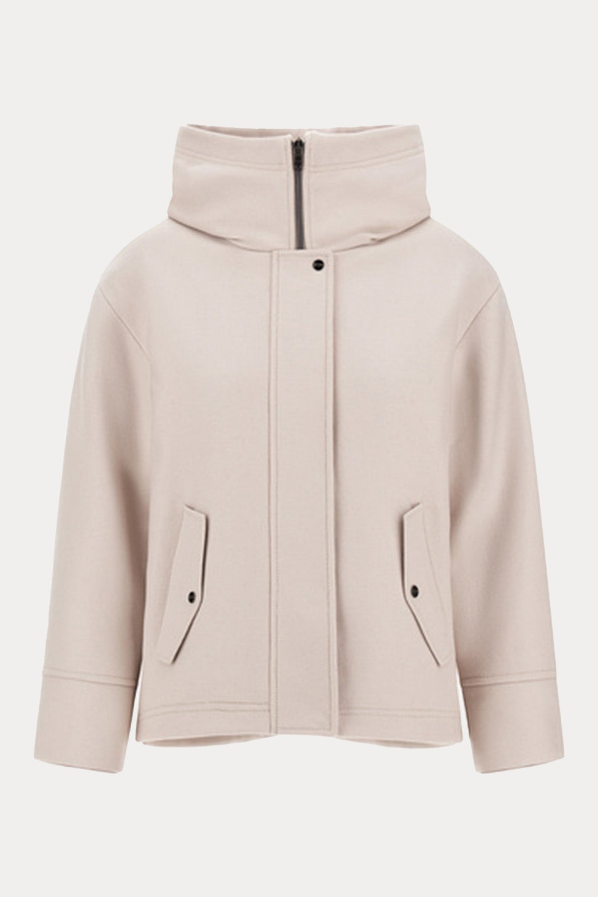 Herno Kapüşonlu İçi Puffer Yün Mont Ceket