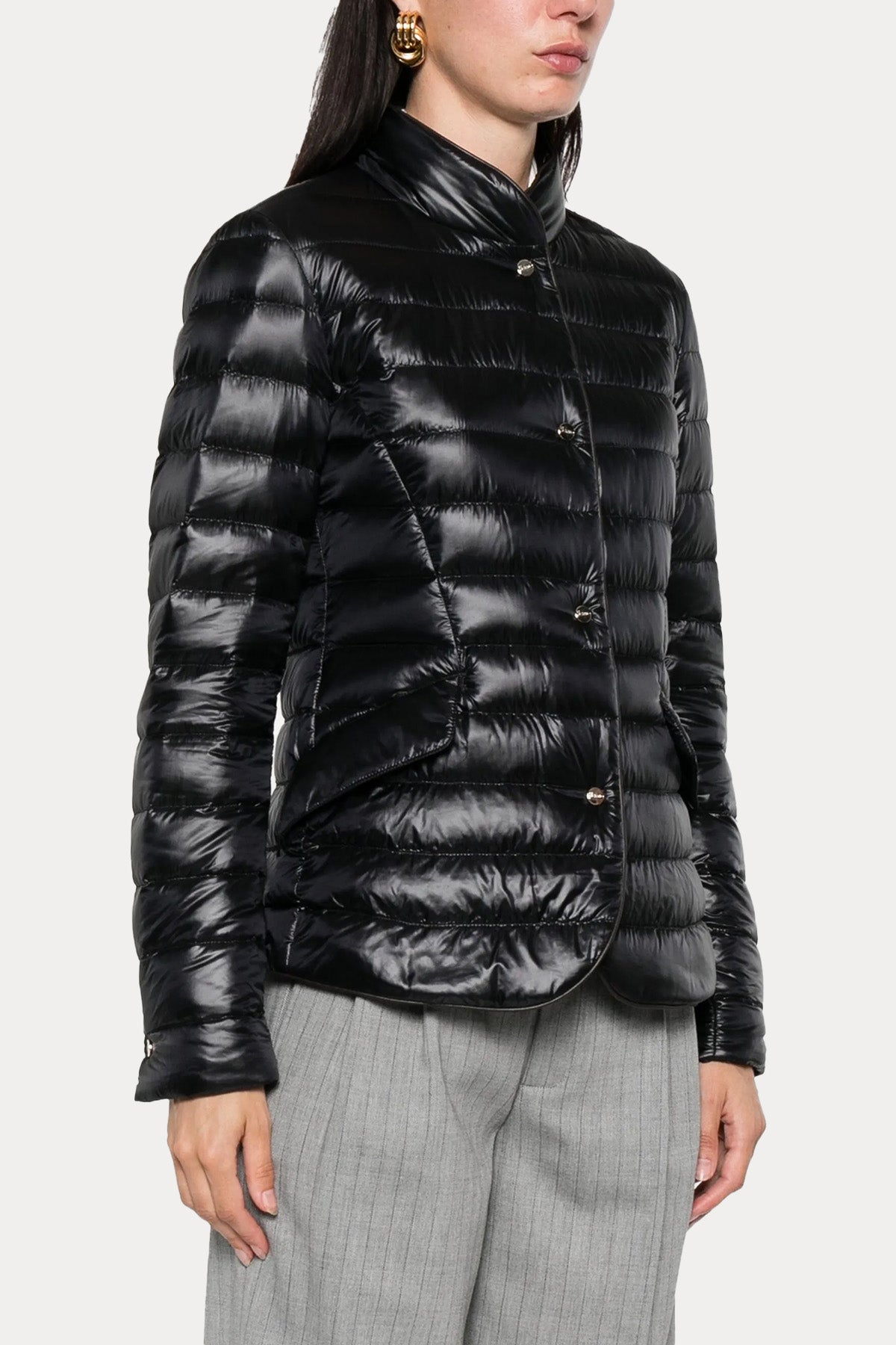 Herno Slim Fit İnce Puffer Mont Ceket