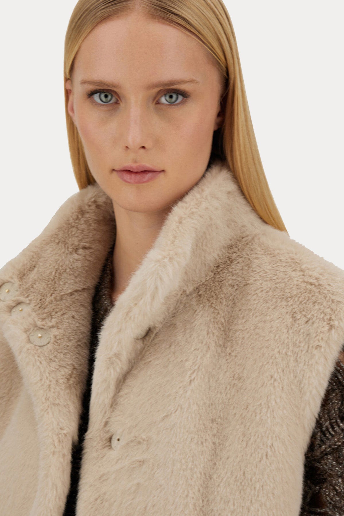 Herno Resort Regular Fit Peluş Yelek