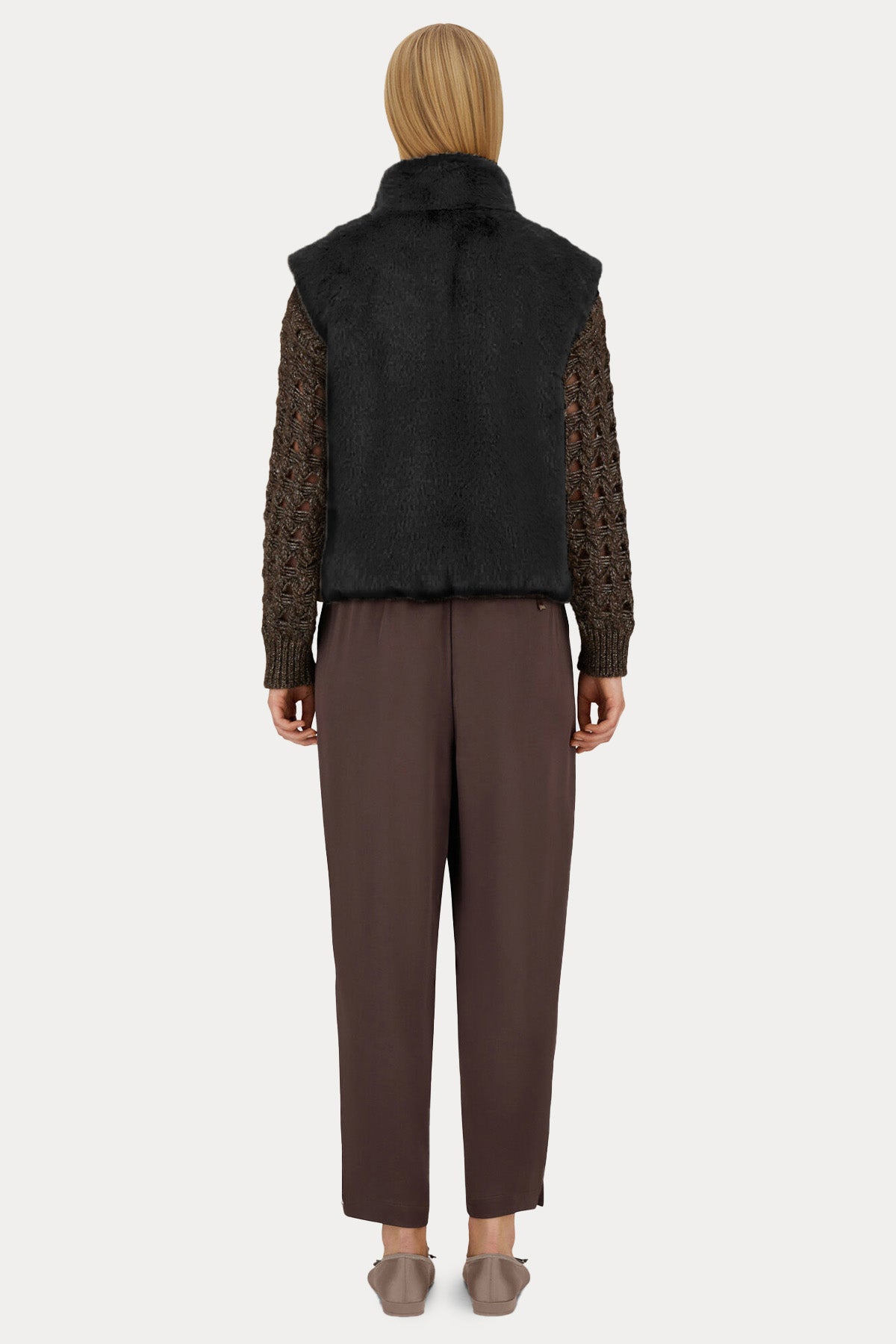 Herno Resort Regular Fit Peluş Yelek