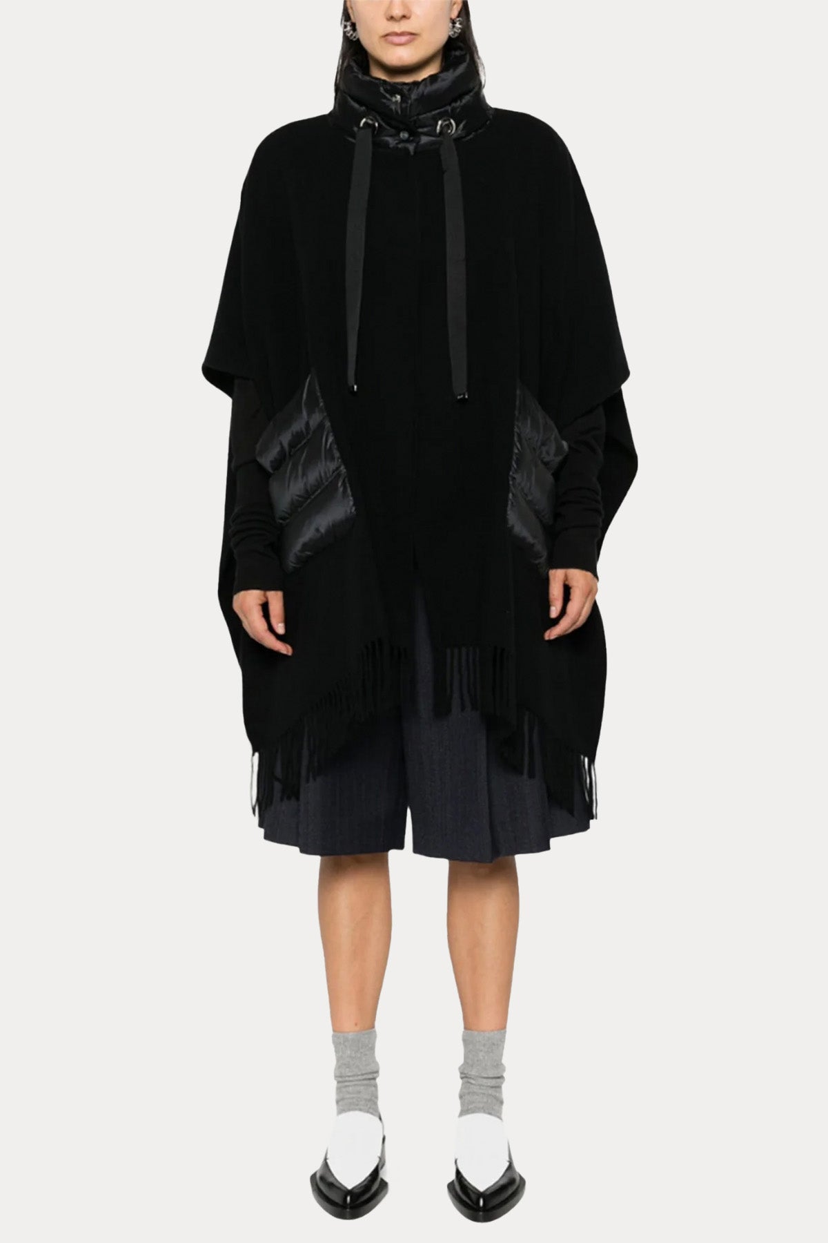 Herno Geniş Kesim Kaşmirli Yün Pelerin Ceket