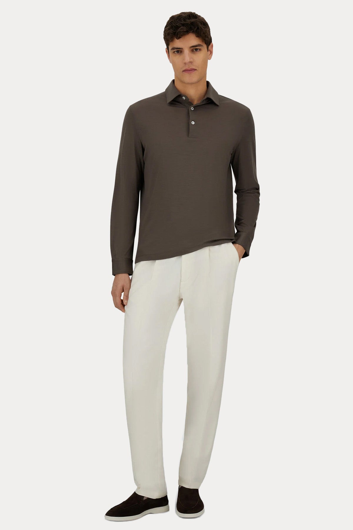 Herno Resort Regular Fit İnce Örgü Yün Triko