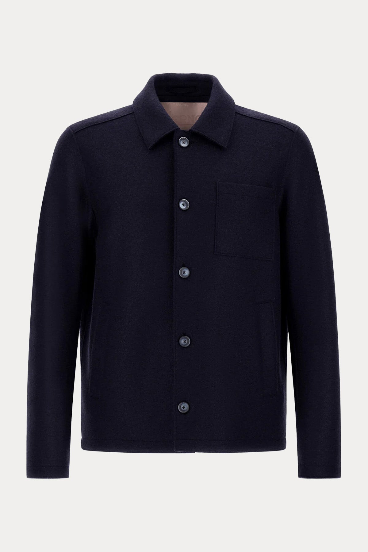 Herno Regular Fit Cep Detaylı Yün Gömlek Ceket