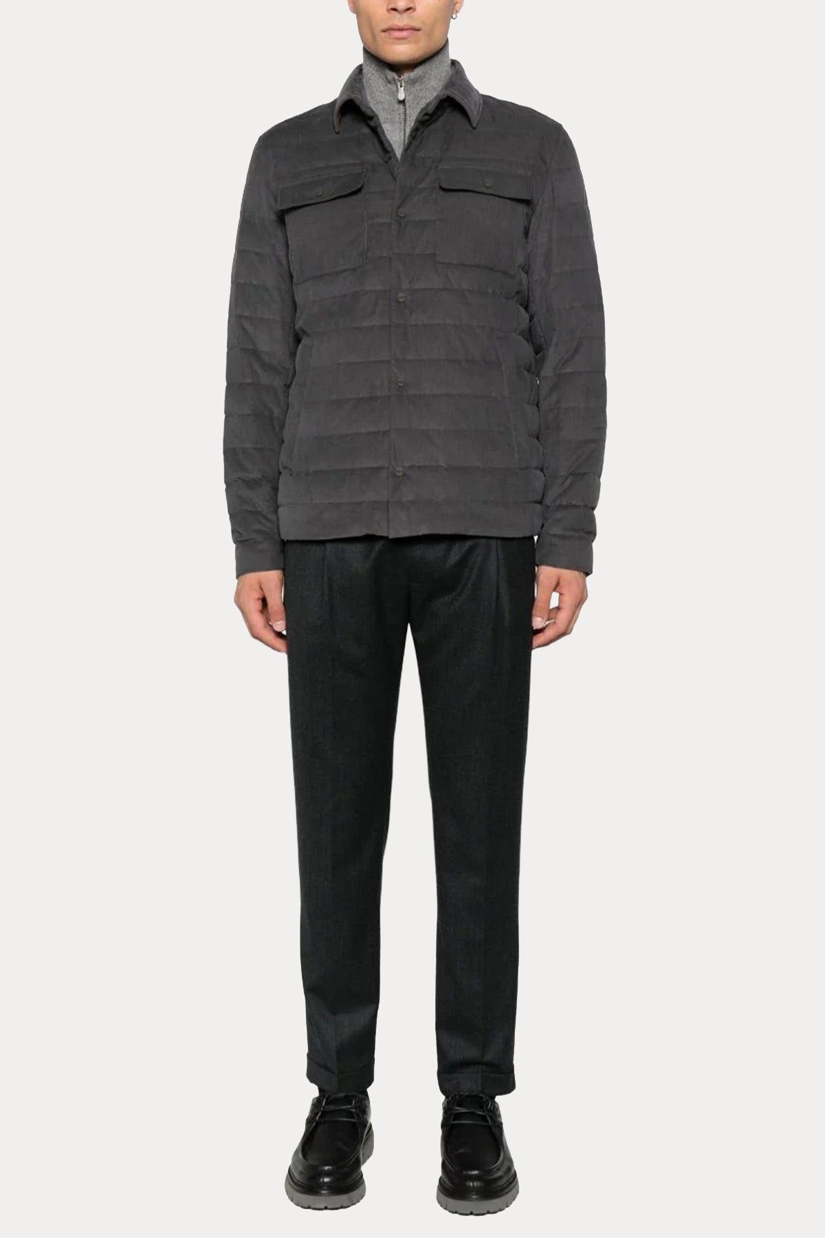 Herno Resort Cep Detaylı Puffer Ceket