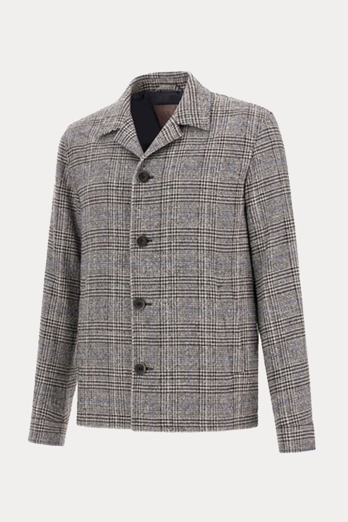 Herno Resort Ekose Desenli Yün Ceket