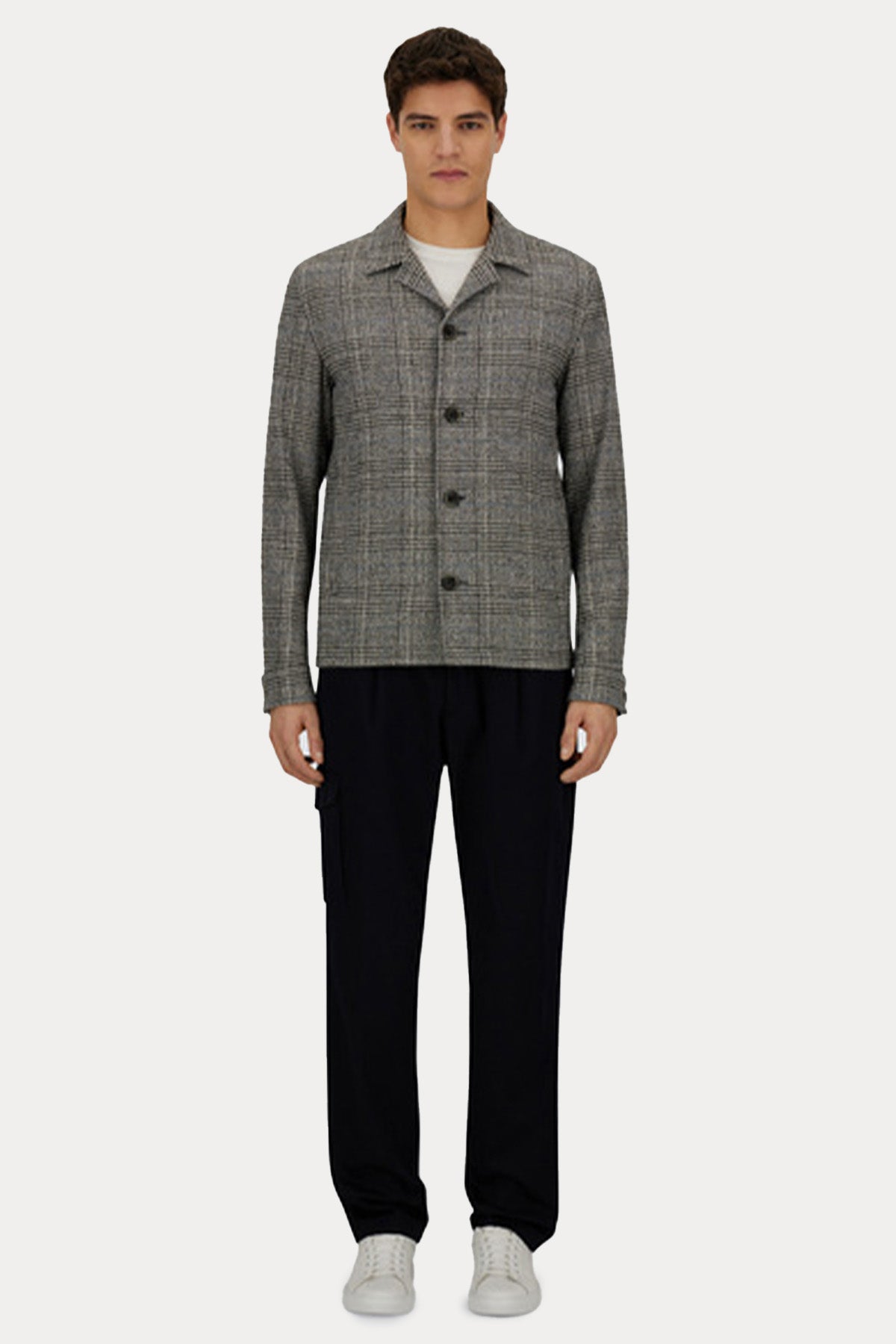 Herno Resort Ekose Desenli Yün Ceket