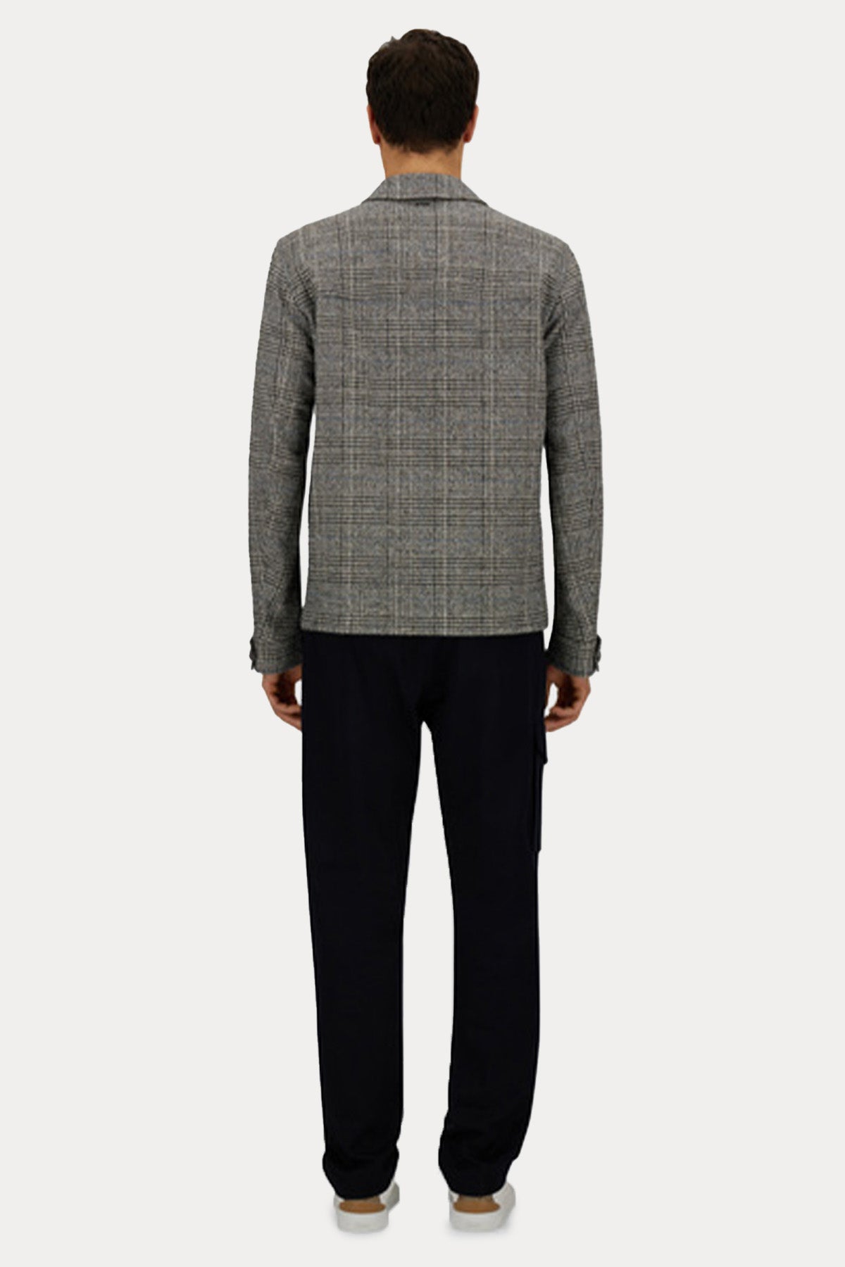 Herno Resort Ekose Desenli Yün Ceket