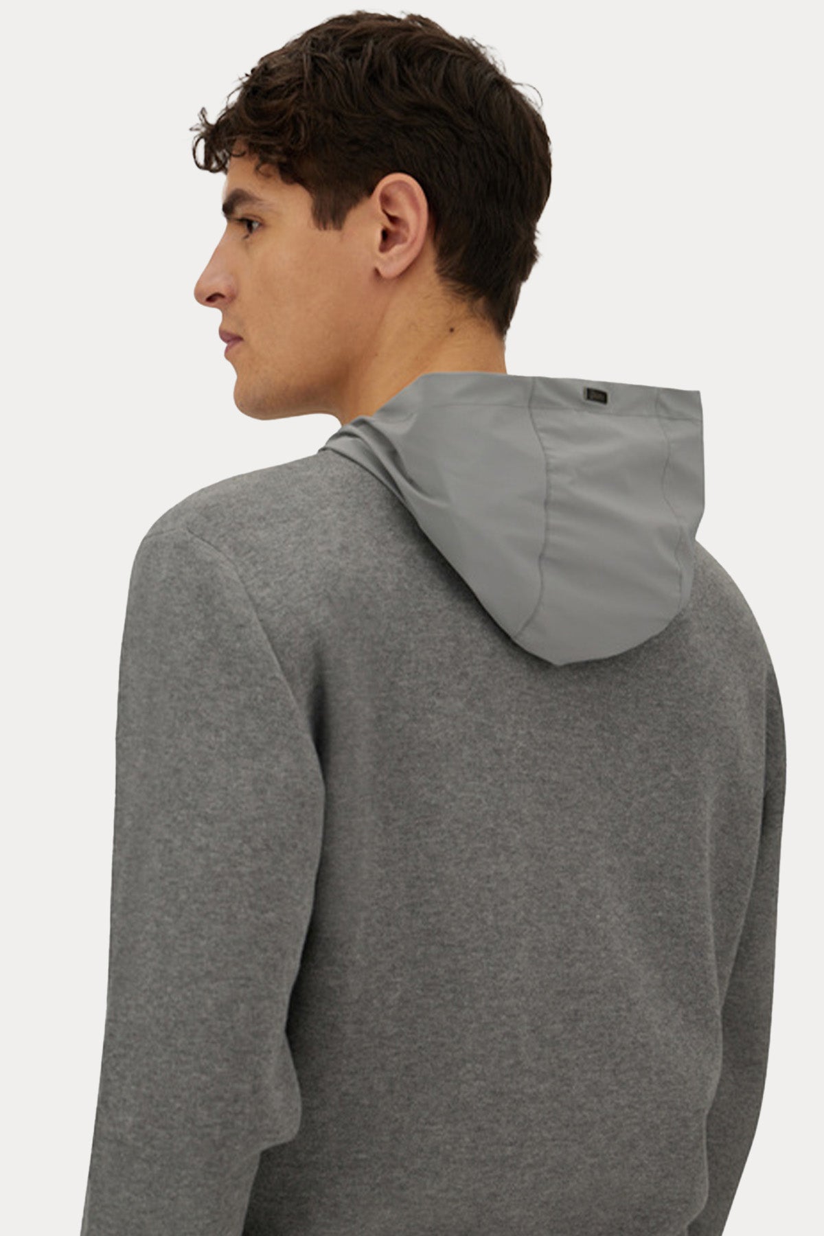 Herno Kapüşonlu İnce Örgü Triko