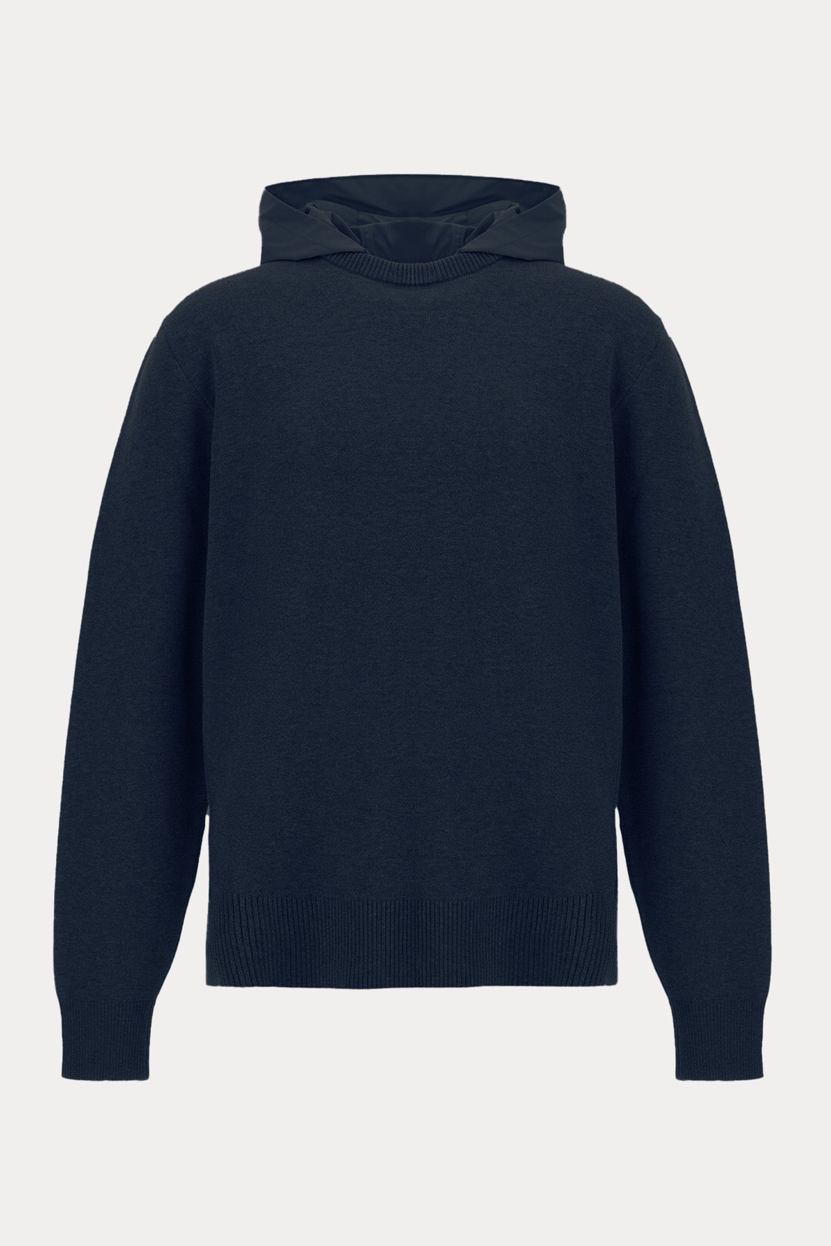 Herno Kapüşonlu İnce Örgü Triko