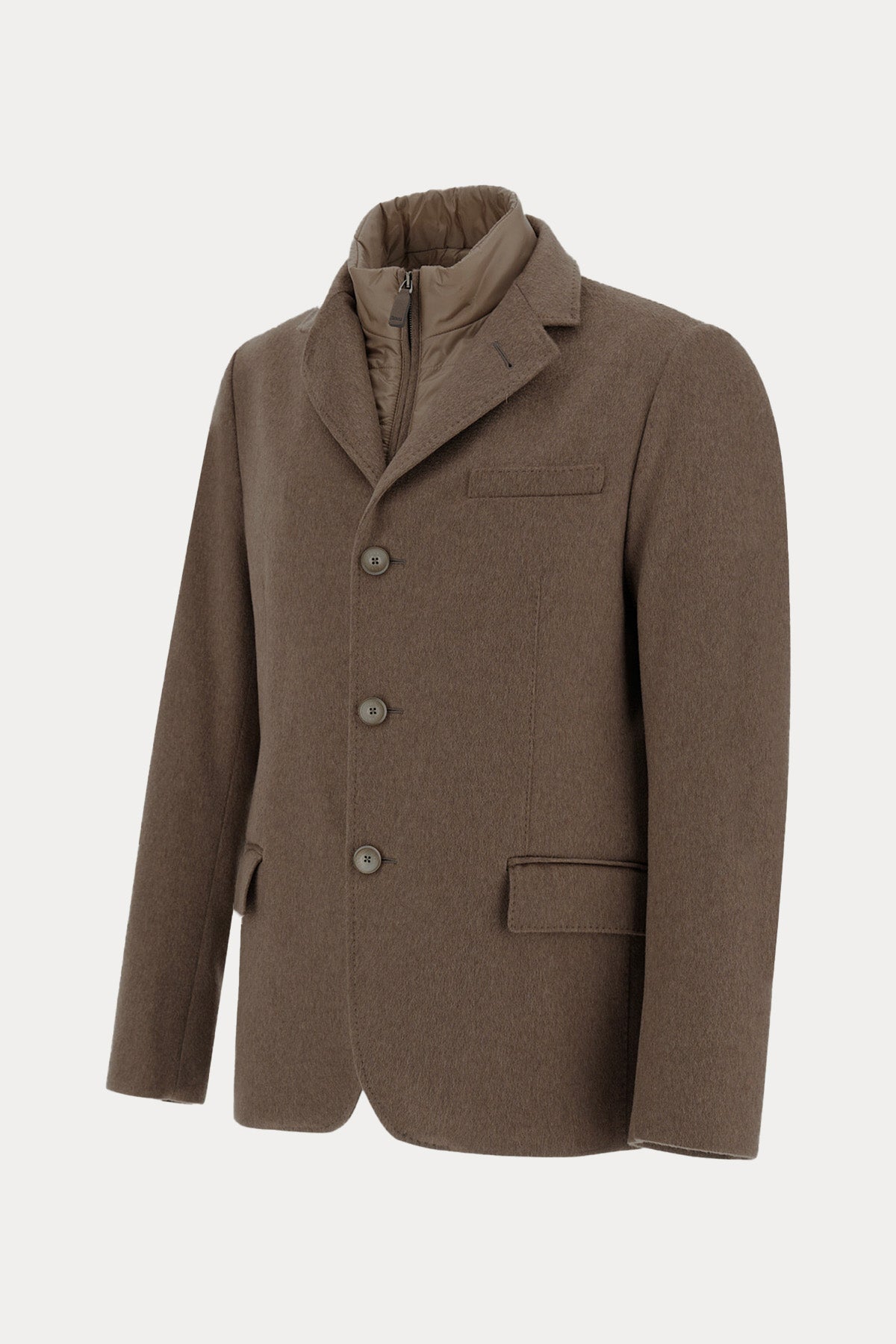 Herno Slim Fit Demonte İç Parçalı Kaşmir Ceket