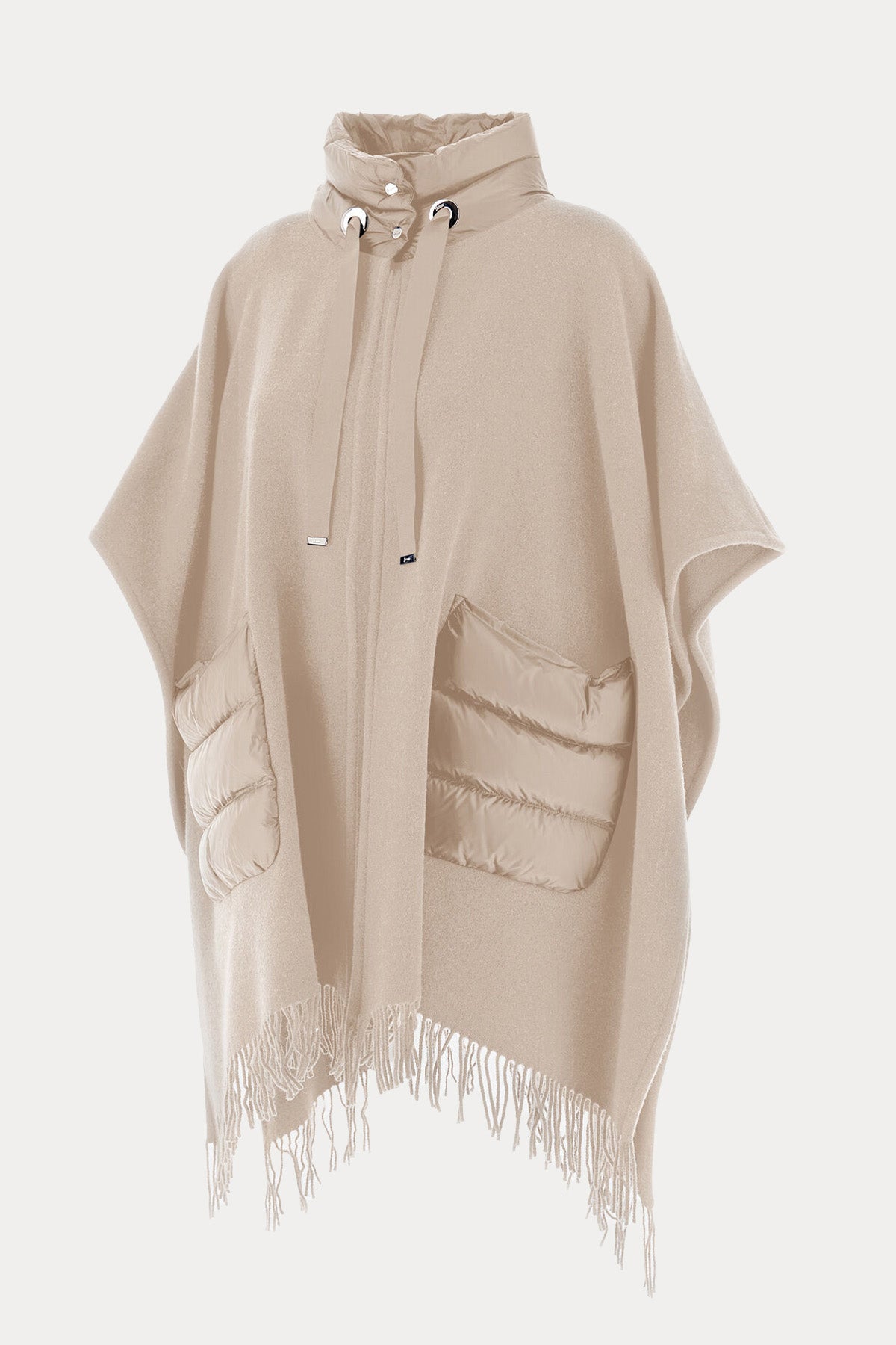 Herno Geniş Kesim Kaşmirli Yün Pelerin Ceket